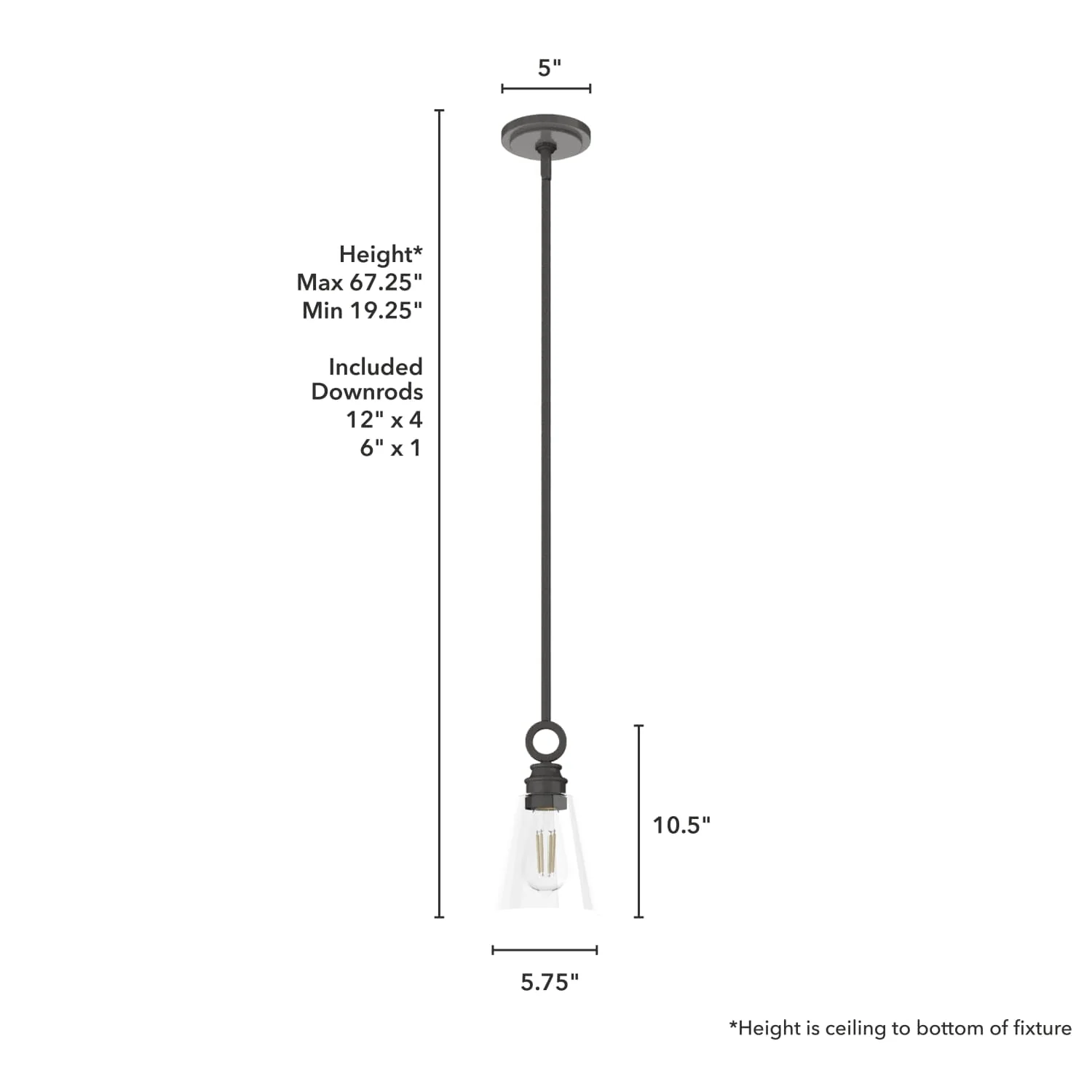 Klein 1 Light Glass Pendant 6 inch 7 Klein 1 Light Glass Pendant 6 inch