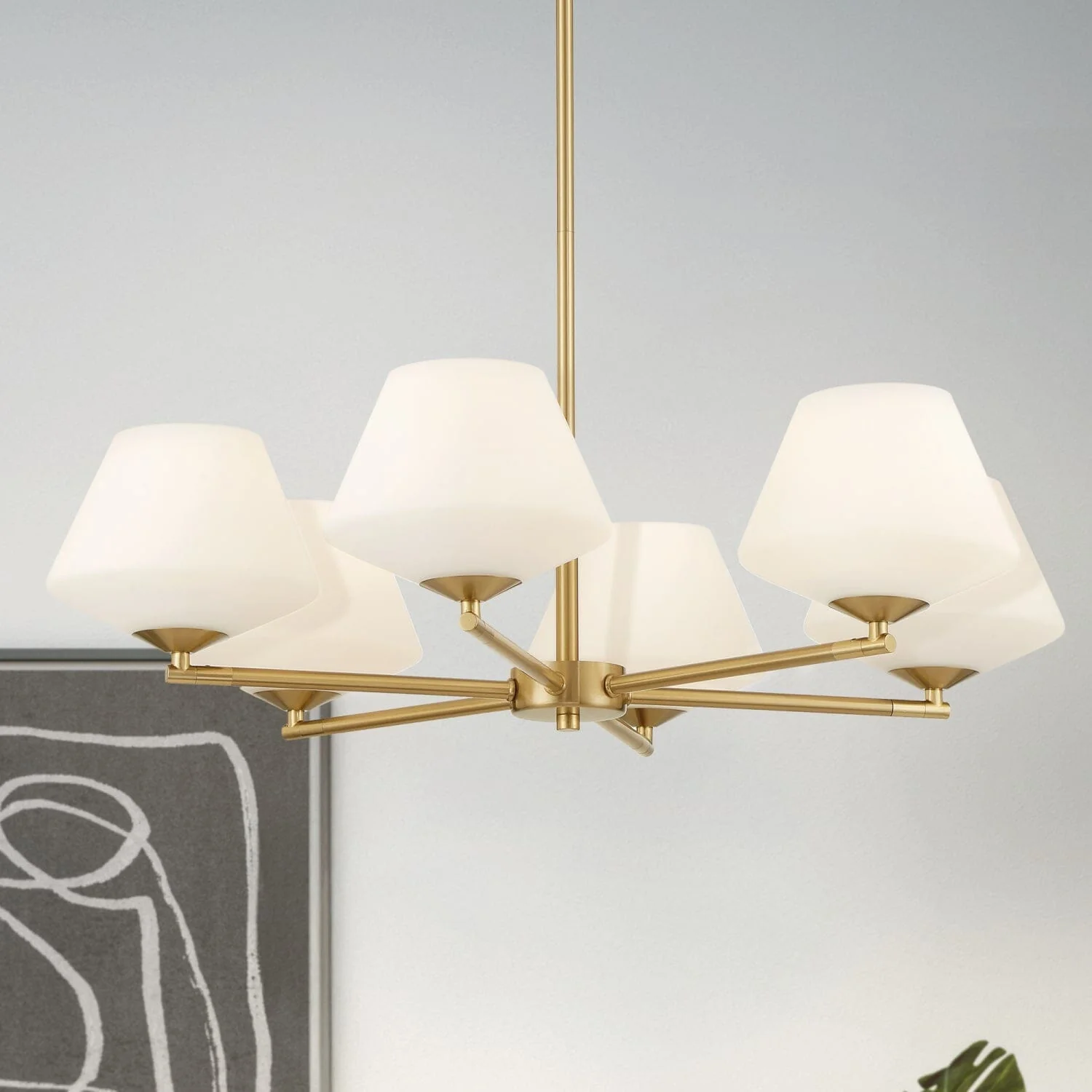 Celestial Valley 6 Light Medium 27 Inch Chandelier