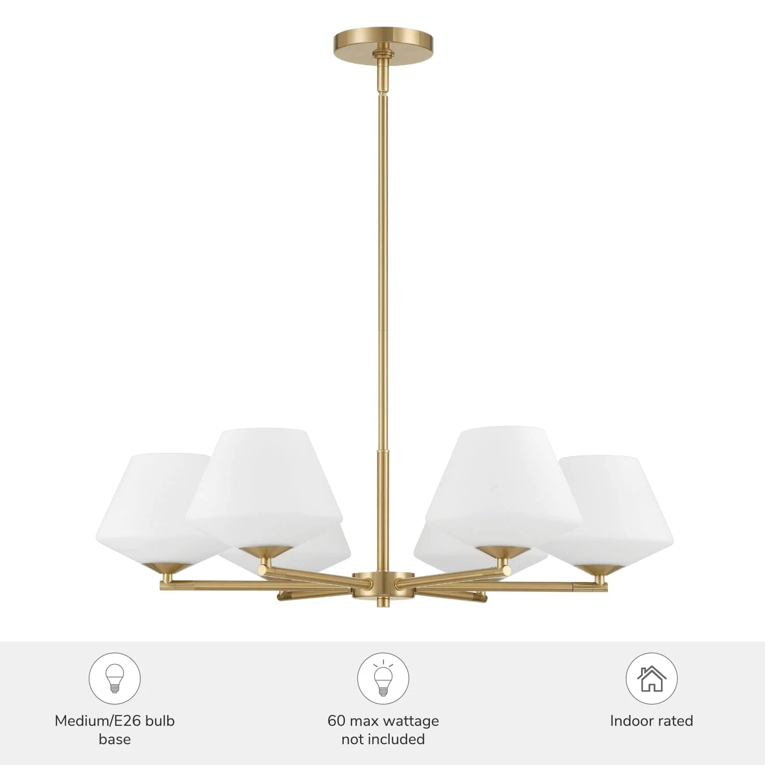Celestial Valley 6 Light Medium 27 Inch Chandelier 5 Celestial Valley 6 Light Medium 27 Inch Chandelier