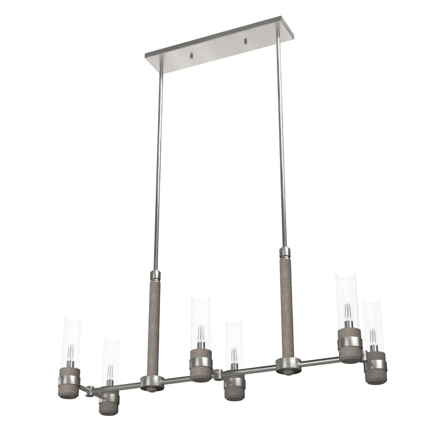 River Mill 6 Light Linear Chandelier 14 River Mill 6 Light Linear Chandelier