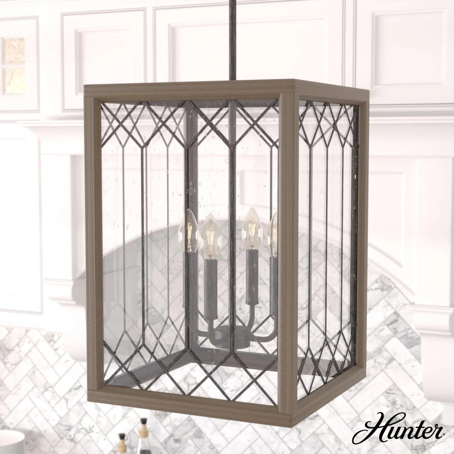 Chevron 4 Light Lantern 14 Inch 2 Chevron 4 Light Lantern 14 Inch