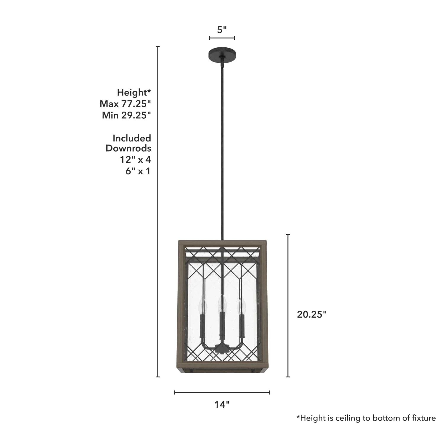 Chevron 4 Light Lantern 14 Inch 8 Chevron 4 Light Lantern 14 Inch