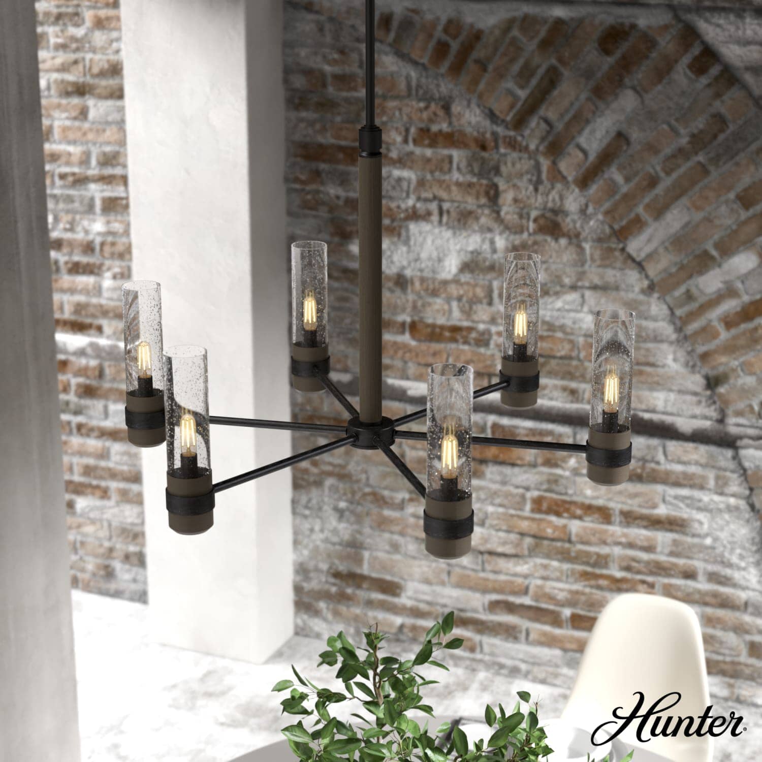 River Mill 6 Light Chandelier 1 River Mill 6 Light Chandelier