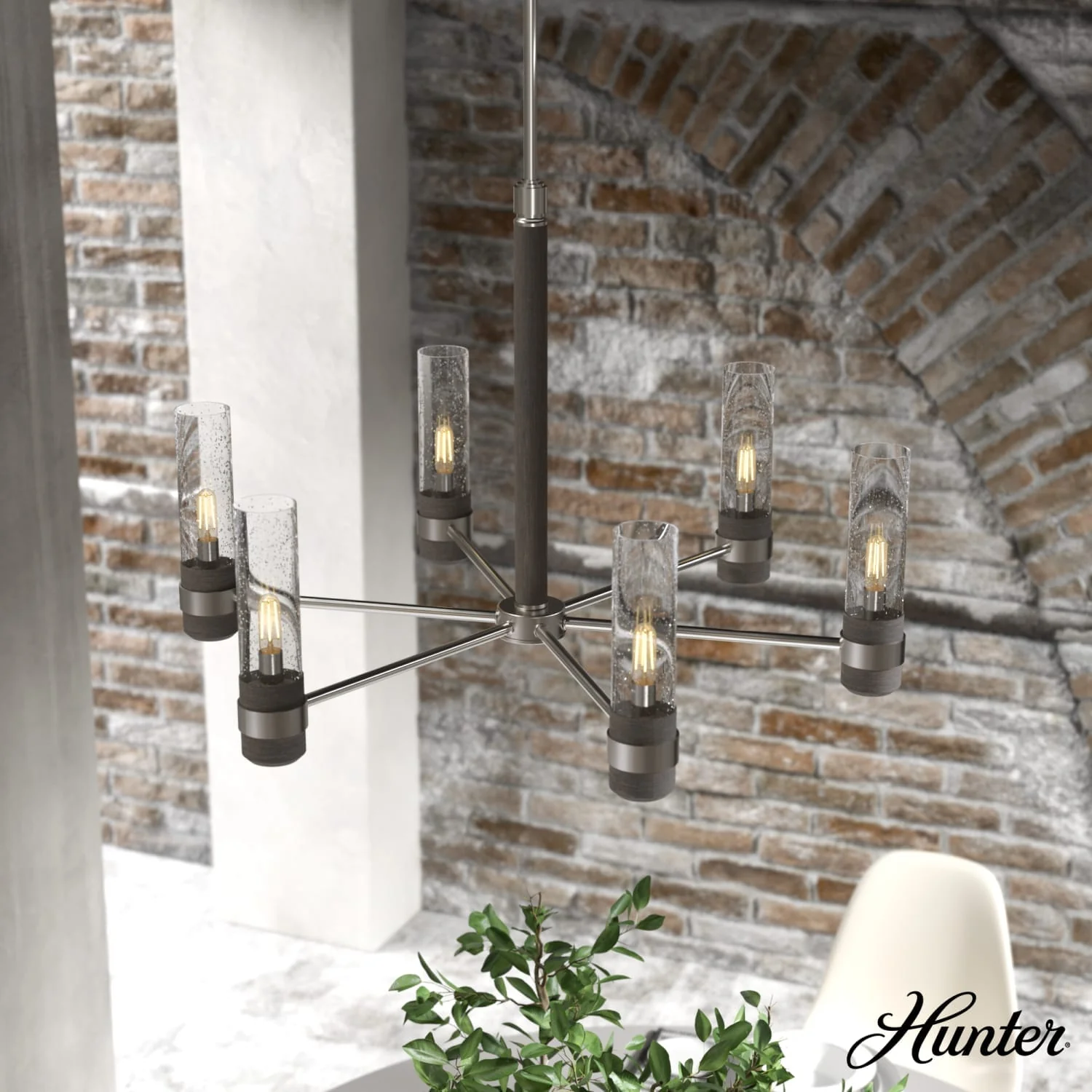 River Mill 6 Light Chandelier 2 River Mill 6 Light Chandelier