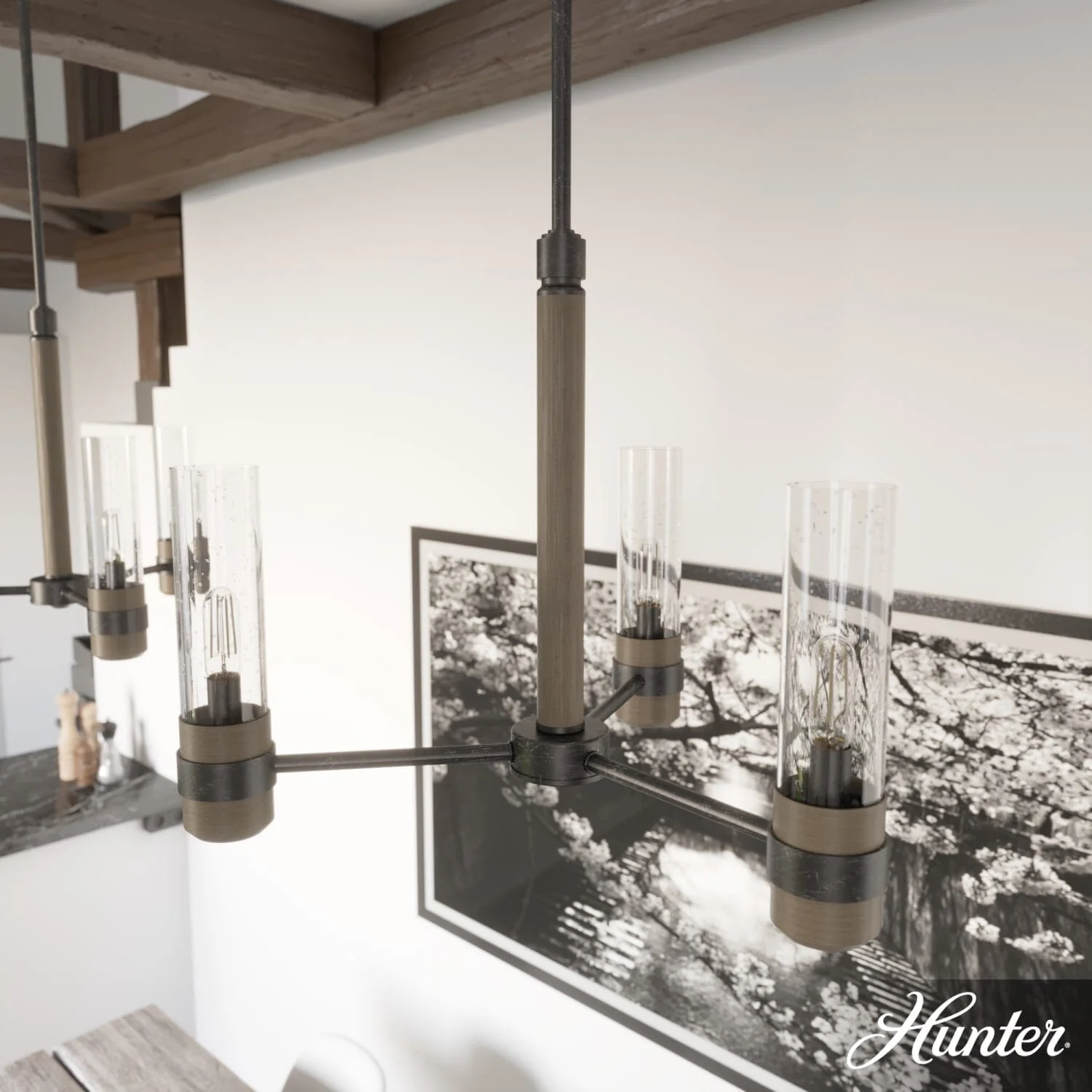 River Mill 3 Light Chandelier 1 River Mill 3 Light Chandelier