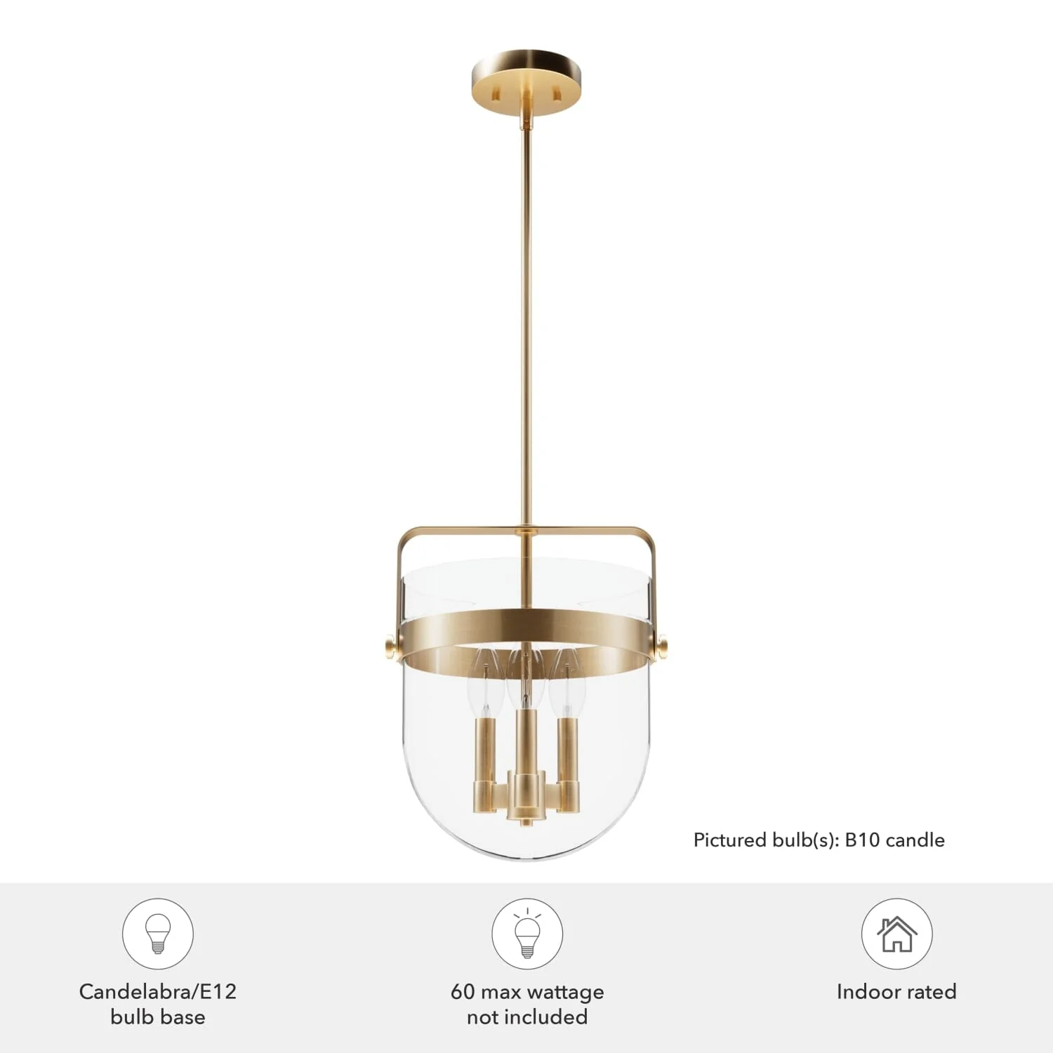 Karloff 3 Light Pendant 12 inch 8 Karloff 3 Light Pendant 12 inch