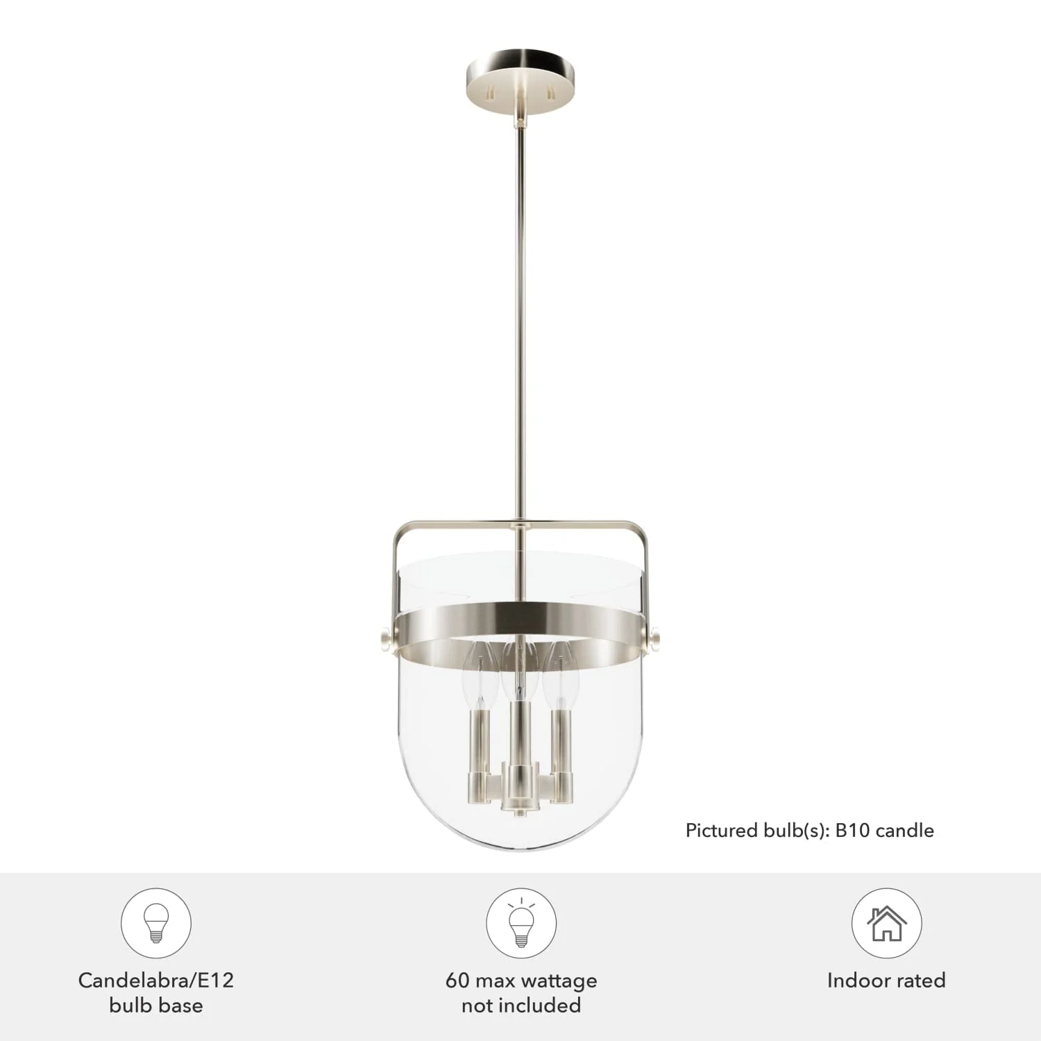 Karloff 3 Light Pendant 12 inch 9 Karloff 3 Light Pendant 12 inch