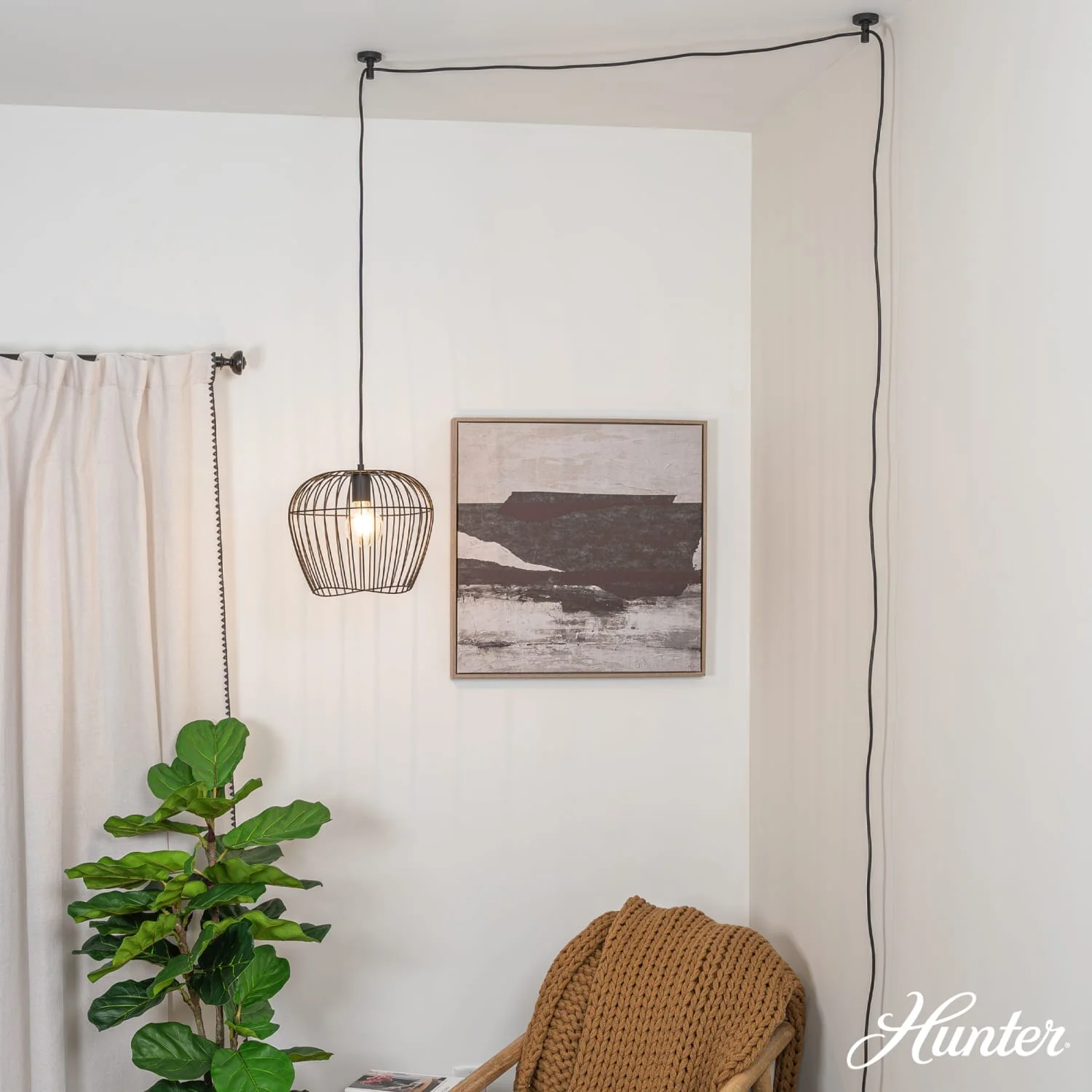 Redding 1 Light Medium 12 Inch Swag Plug-In Pendant 2 Redding 1 Light Medium 12 Inch Swag Plug-In Pendant