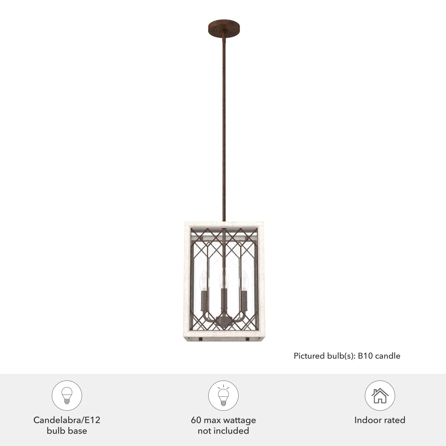 Chevron 4 Light Lantern 11 inch 6 Chevron 4 Light Lantern 11 inch