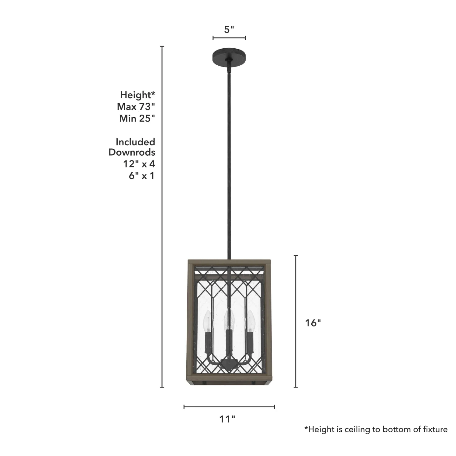 Chevron 4 Light Lantern 11 inch 7 Chevron 4 Light Lantern 11 inch