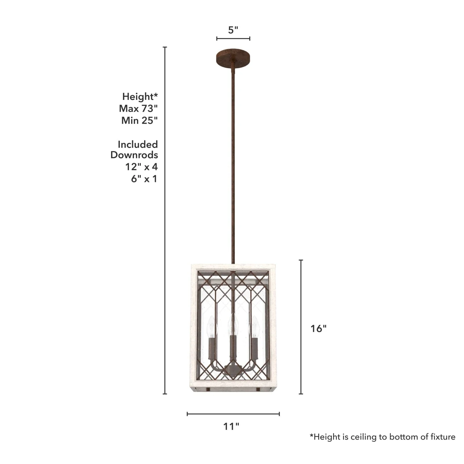 Chevron 4 Light Lantern 11 inch 8 Chevron 4 Light Lantern 11 inch