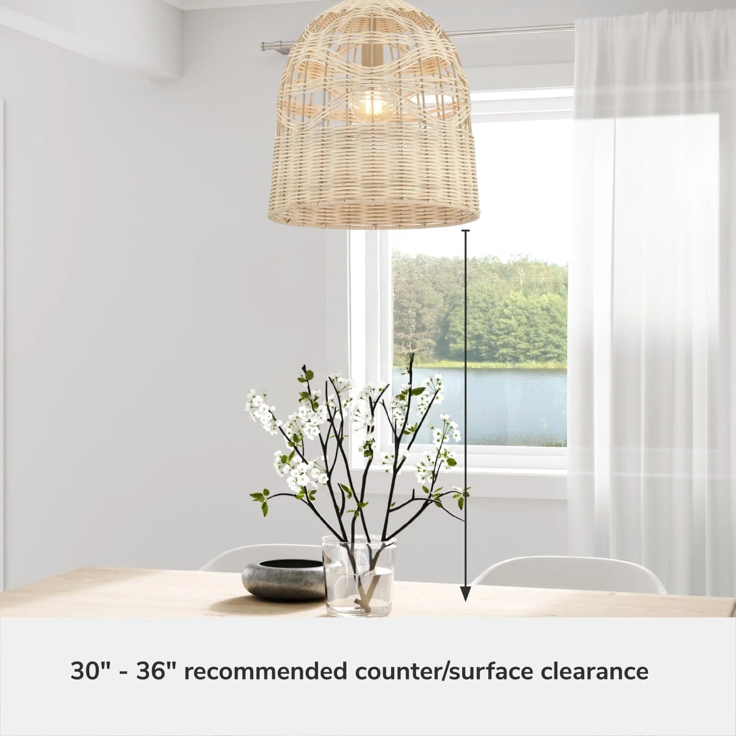 Baskel 1 Light Large 14 Inch Pendant 6 Baskel 1 Light Large 14 Inch Pendant