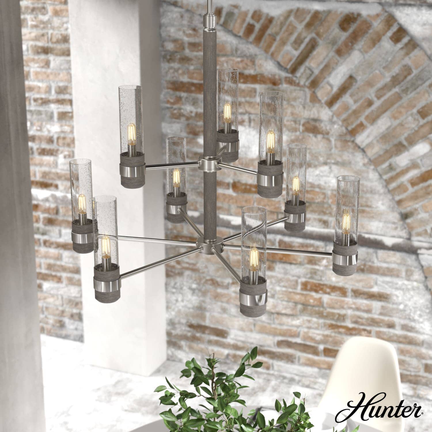 River Mill 9 Light 2-tier Chandelier 2 River Mill 9 Light 2-tier Chandelier