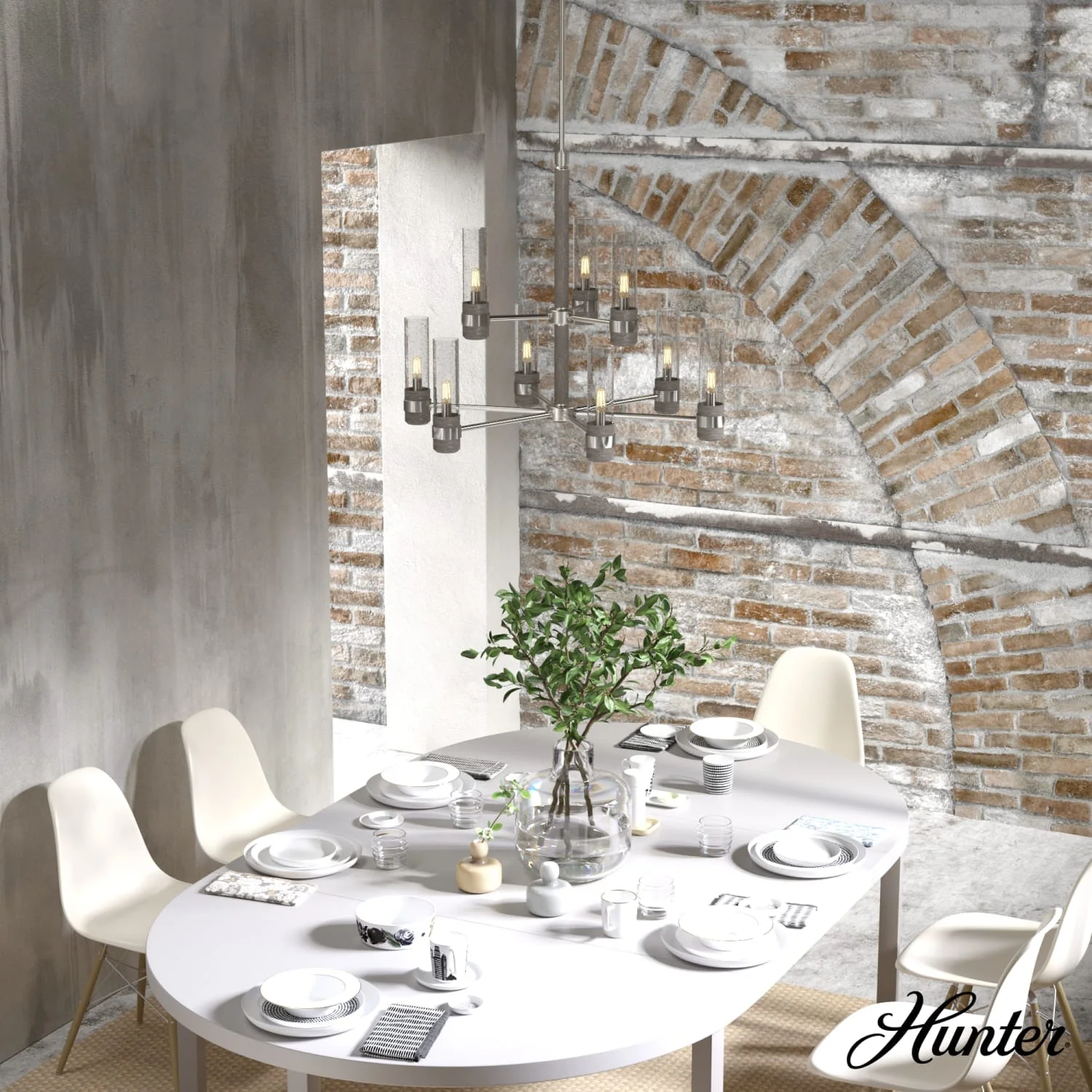 River Mill 9 Light 2-tier Chandelier 4 River Mill 9 Light 2-tier Chandelier