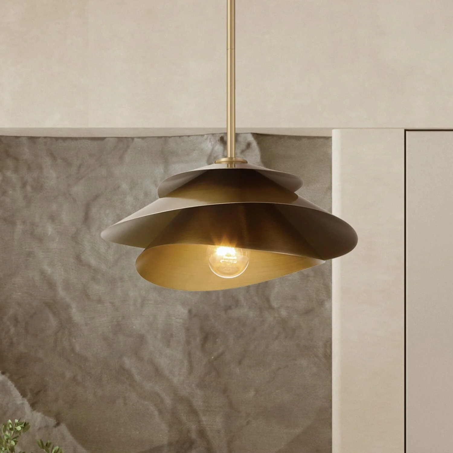 Hiro 1 Light Large 14 Inch Pendant