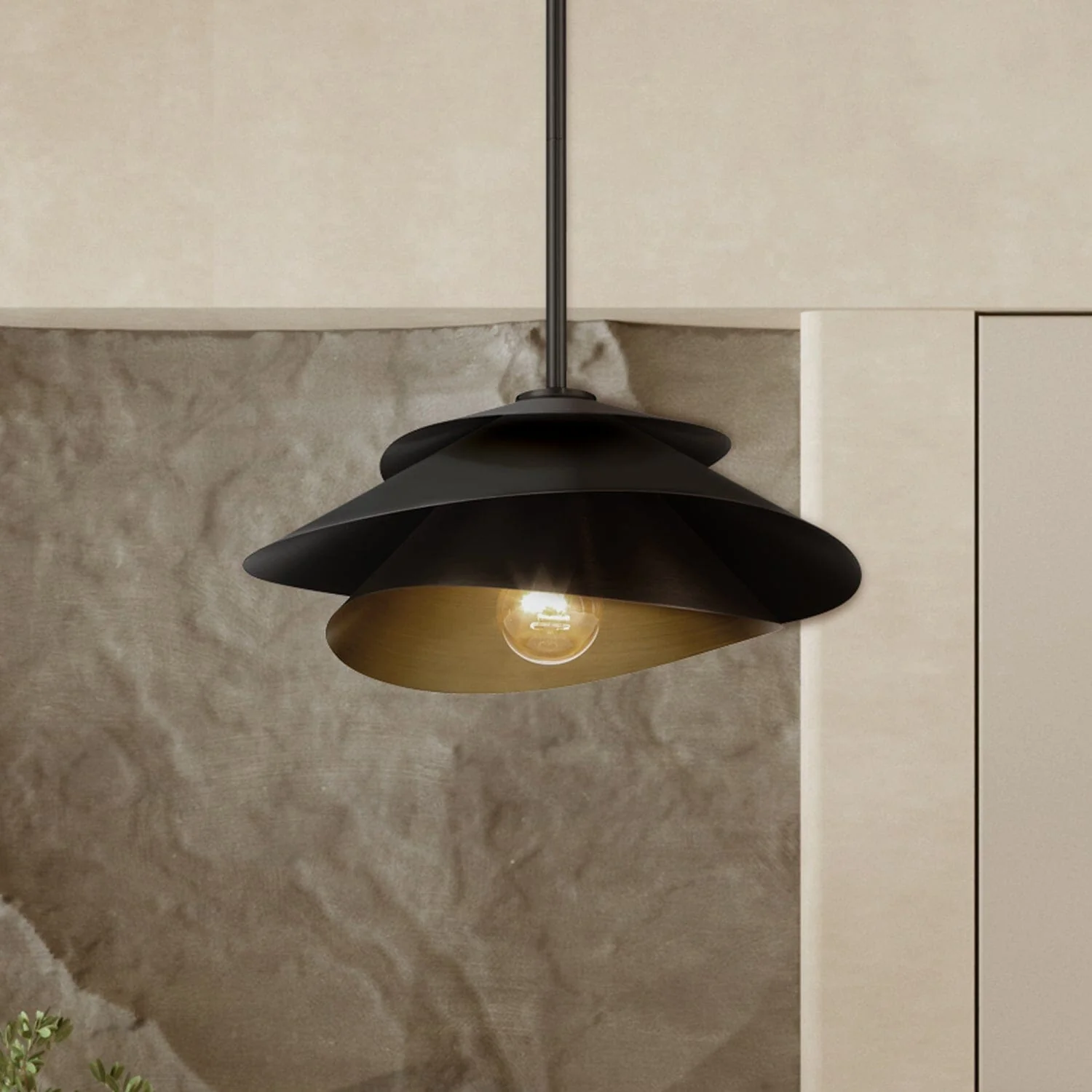 Hiro 1 Light Large 14 Inch Pendant 2 Hiro 1 Light Large 14 Inch Pendant