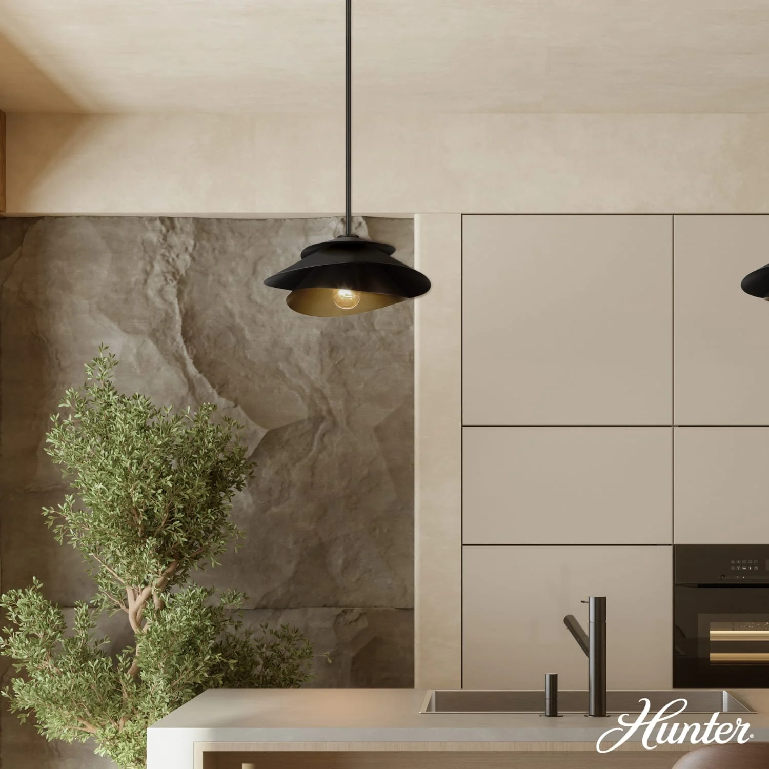 Hiro 1 Light Large 14 Inch Pendant 4 Hiro 1 Light Large 14 Inch Pendant