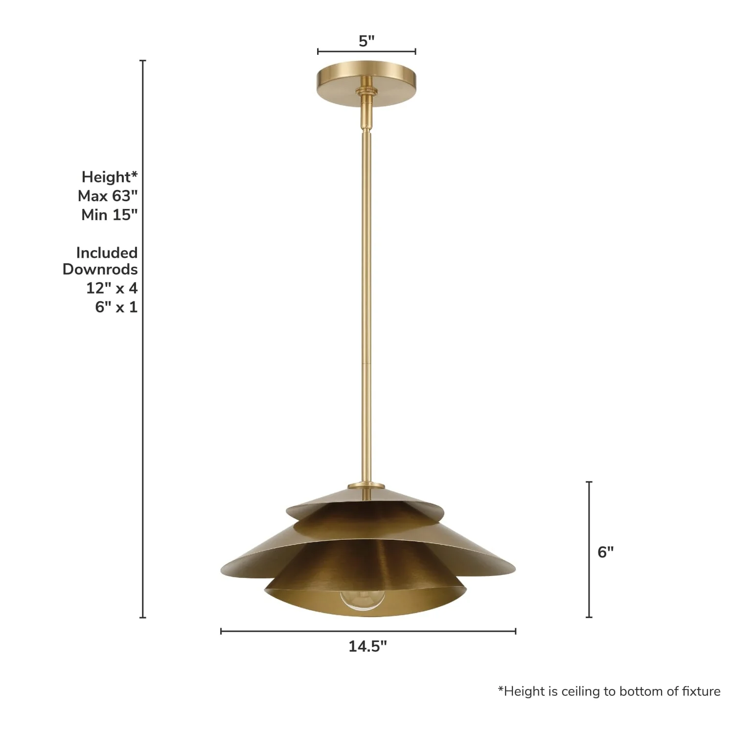 Hiro 1 Light Large 14 Inch Pendant 7 Hiro 1 Light Large 14 Inch Pendant