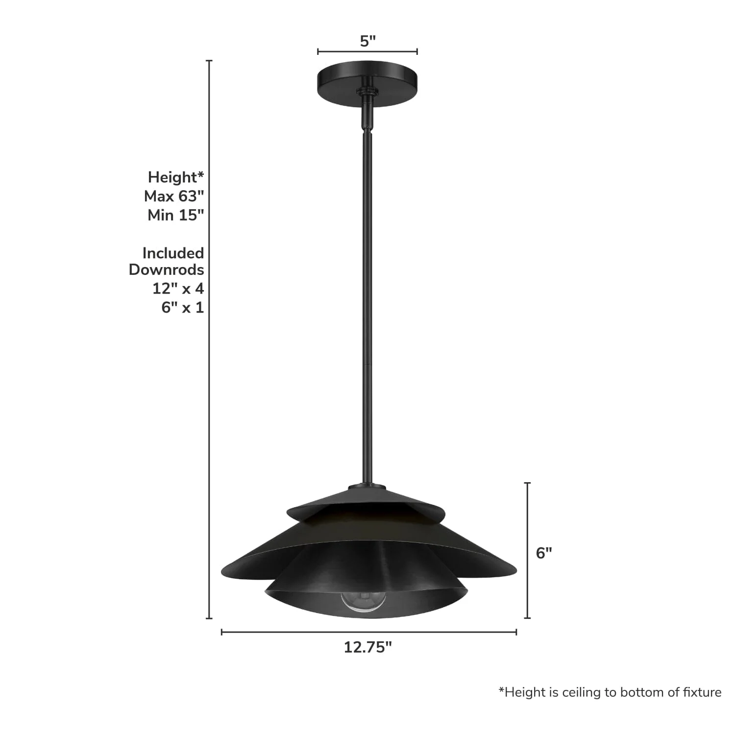 Hiro 1 Light Large 14 Inch Pendant 8 Hiro 1 Light Large 14 Inch Pendant