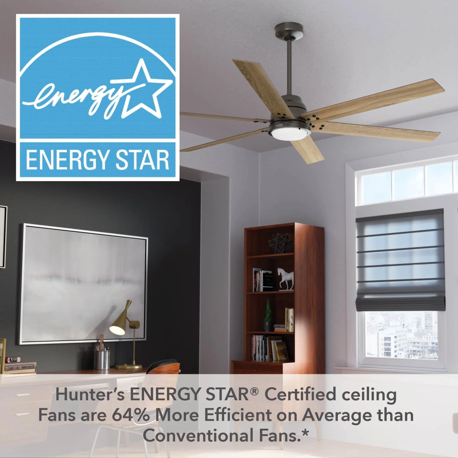 Gravity Indoor Smart Fan ENERGY STAR with LED light 72 inch with Remote 47 Gravity Indoor Smart Fan ENERGY STAR with LED light 72 inch with Remote
