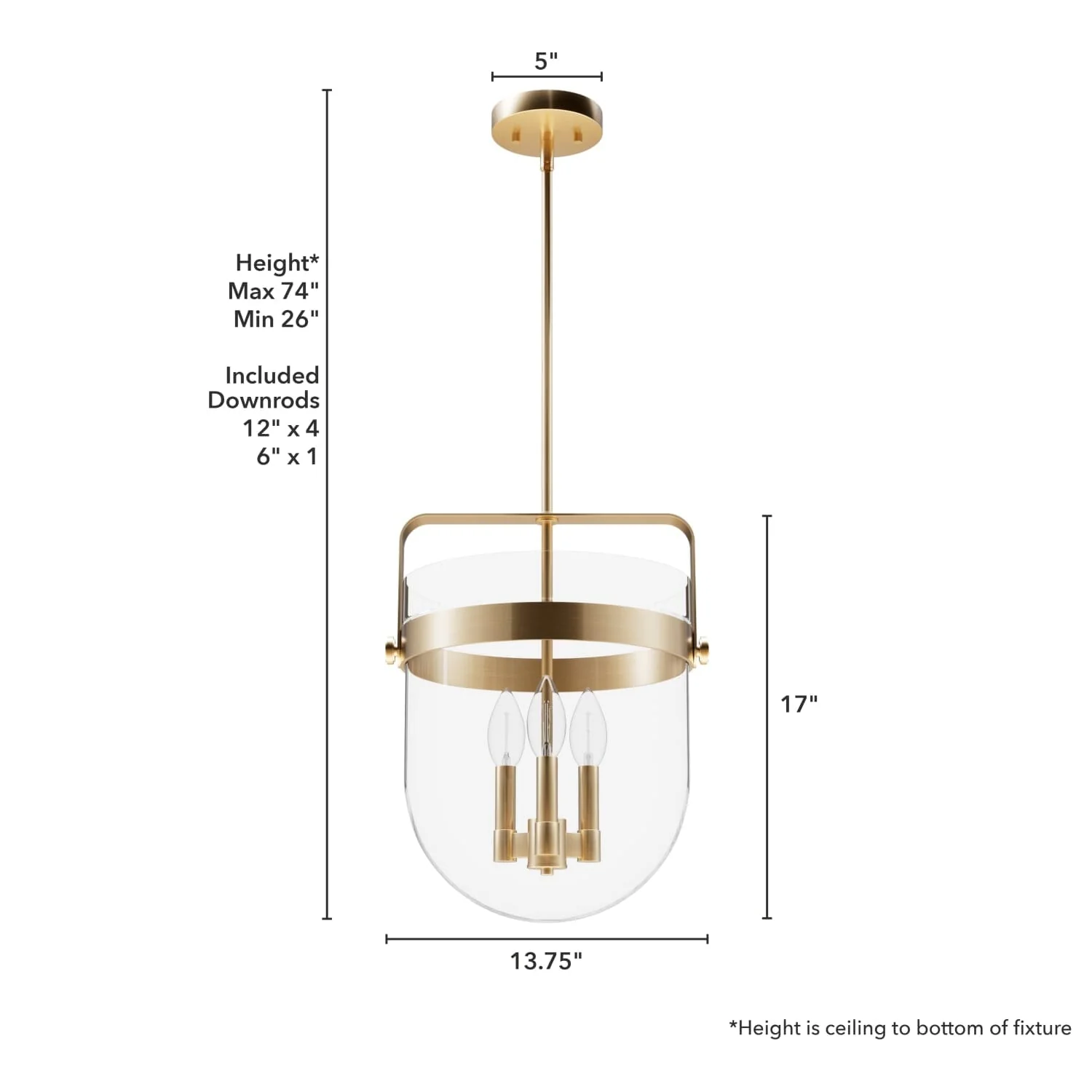 Karloff 3 Light Pendant 13 inch 11 Karloff 3 Light Pendant 13 inch