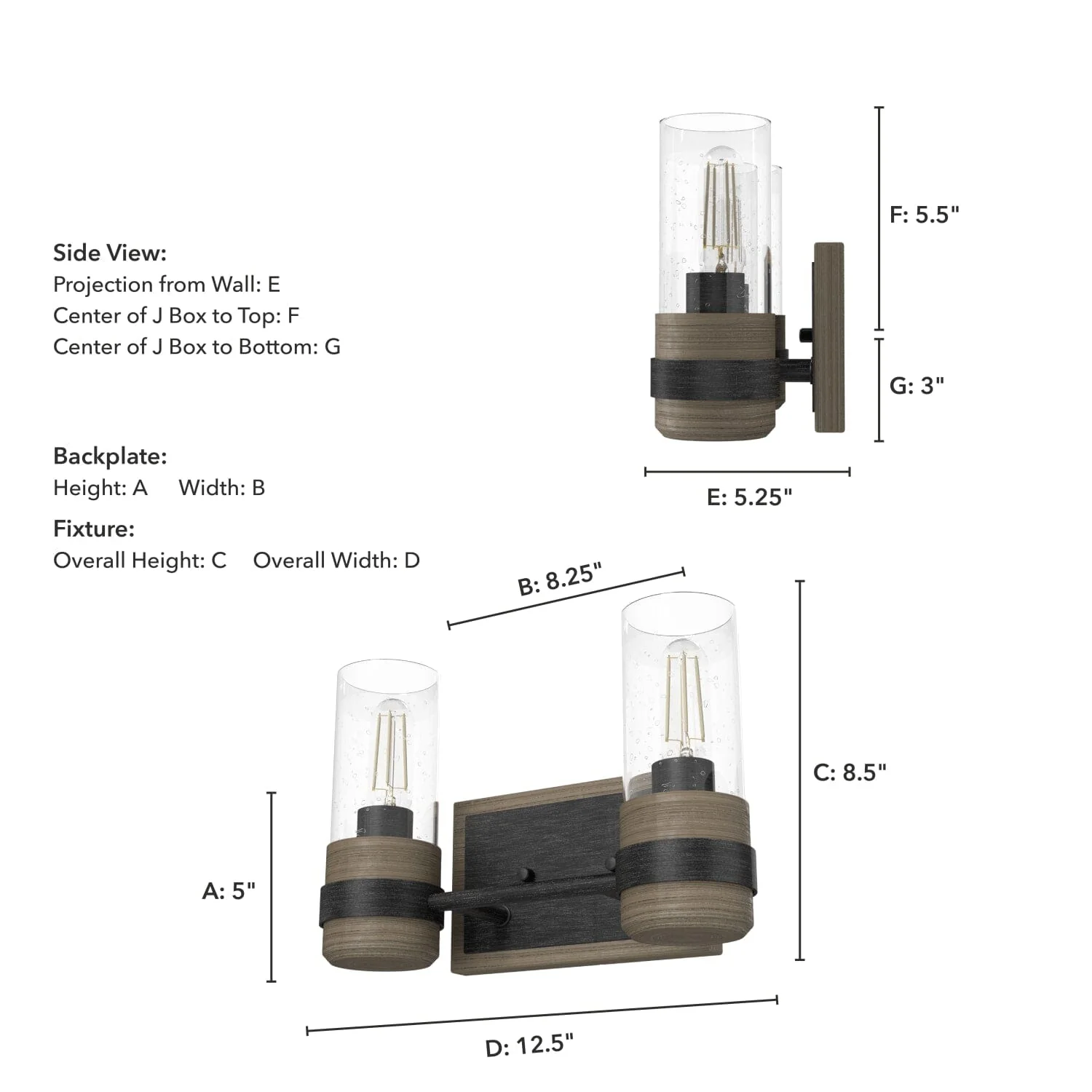 River Mill 2 Light Vanity 5 River Mill 2 Light Vanity