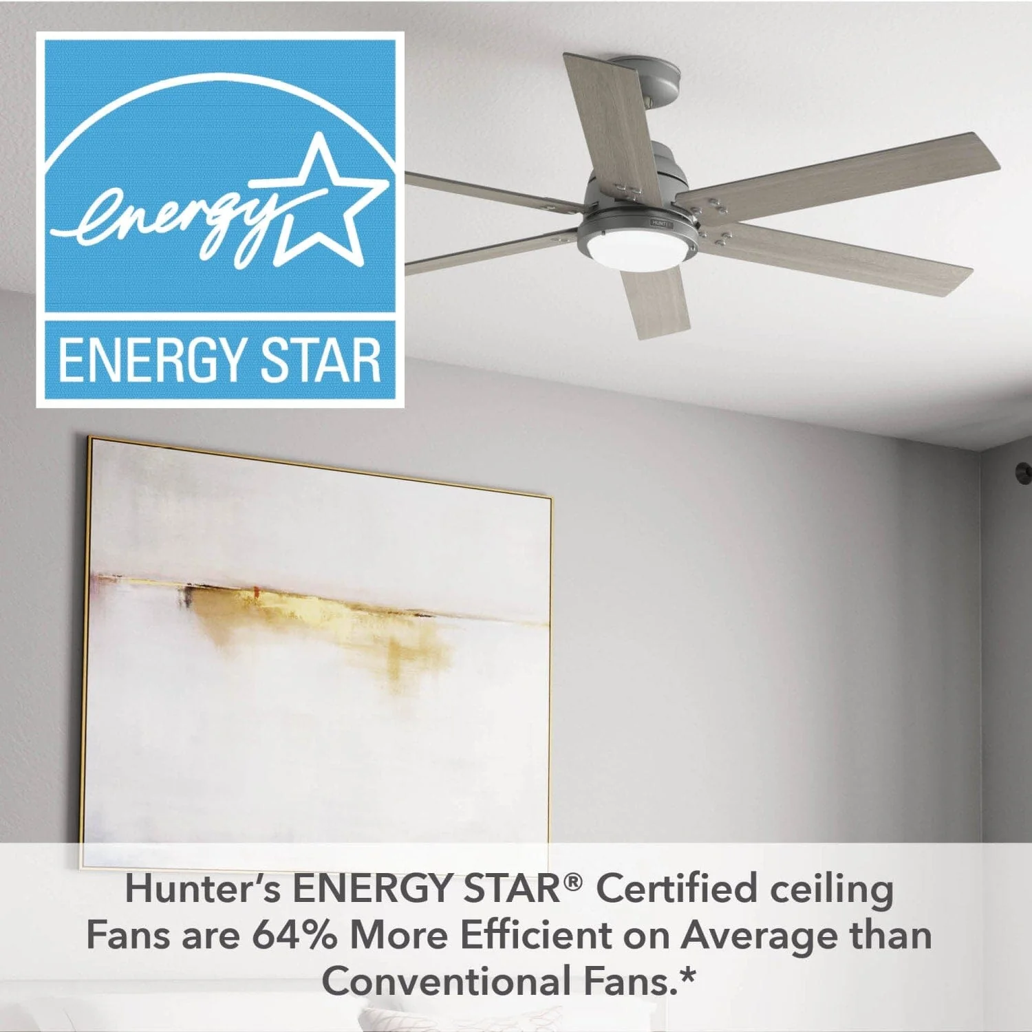 Gravity Indoor Smart Fan ENERGY STAR with LED light 60 inch with Remote 47 Gravity Indoor Smart Fan ENERGY STAR with LED light 60 inch with Remote