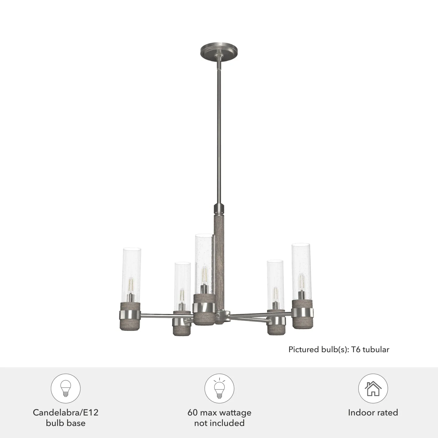 River Mill 5 Light Chandelier 6 River Mill 5 Light Chandelier