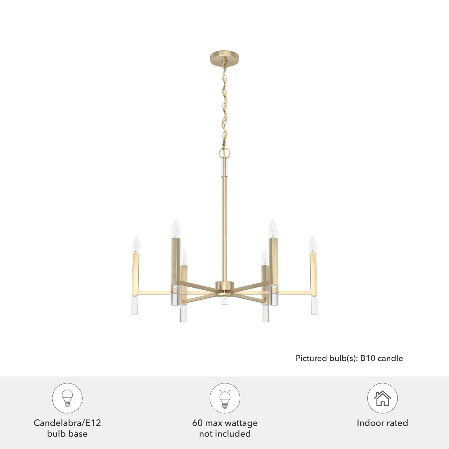 Sunjai 6 Light Chandelier 6 Sunjai 6 Light Chandelier