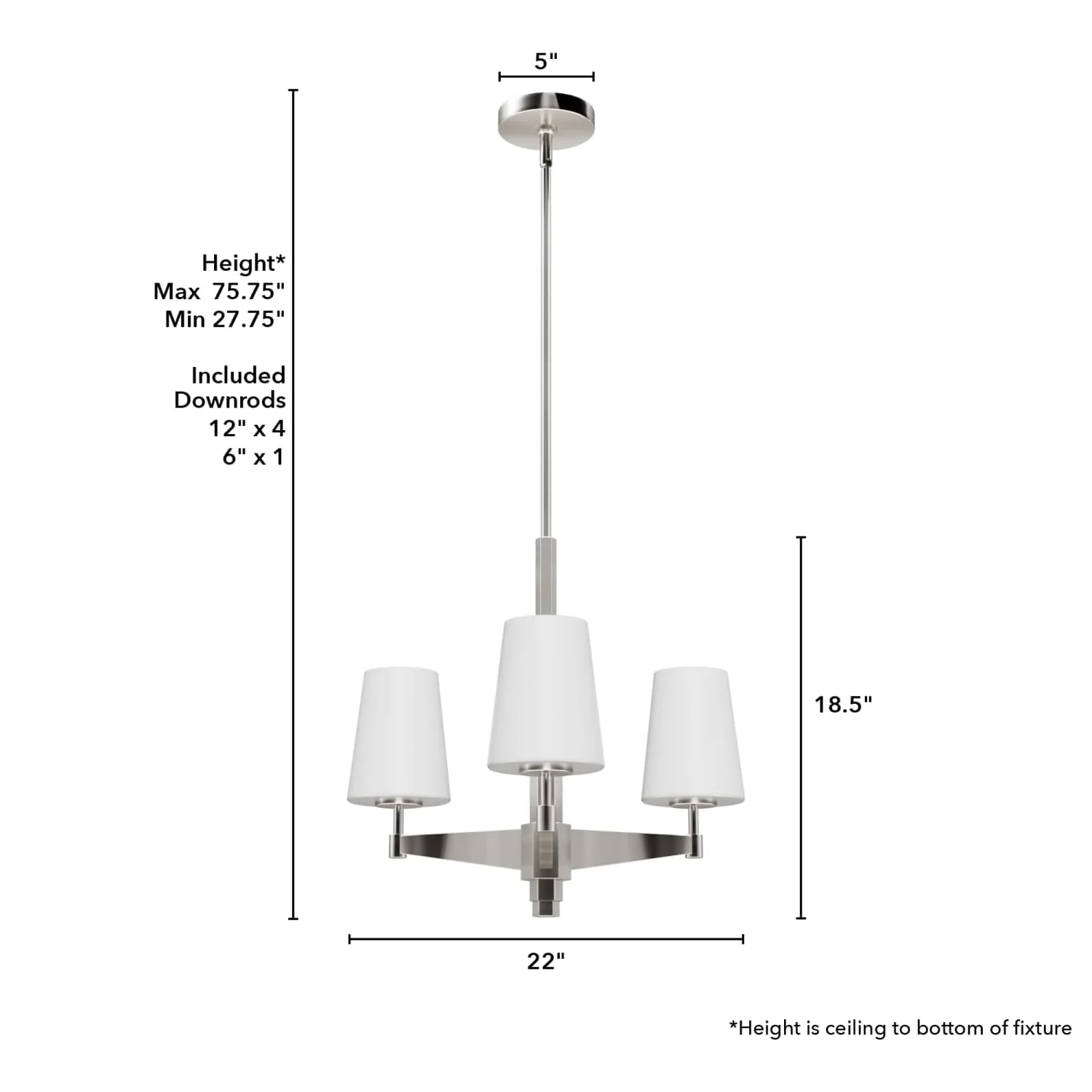 Nolita 3 Light Chandelier 8 Nolita 3 Light Chandelier