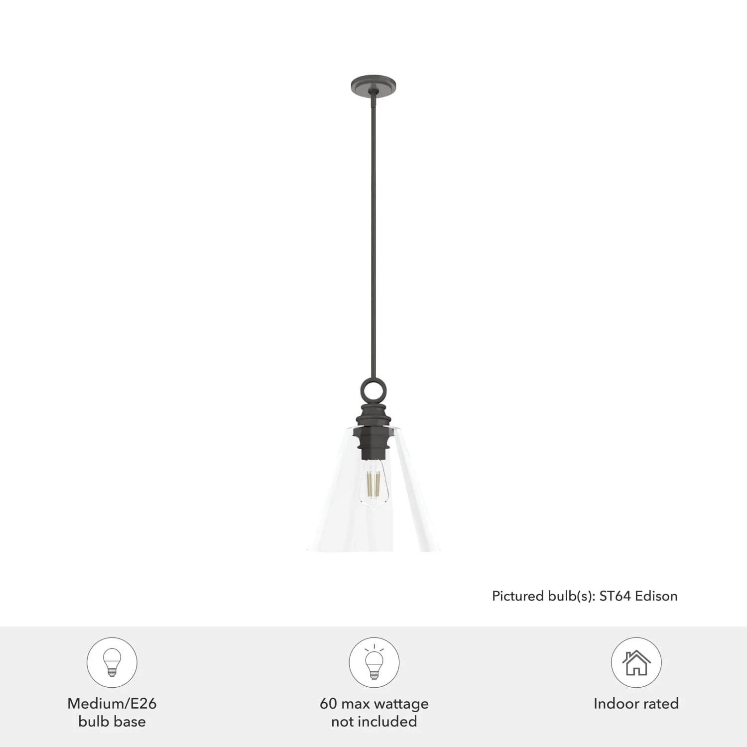Klein 1 Light Glass Pendant 14 inch 5 Klein 1 Light Glass Pendant 14 inch
