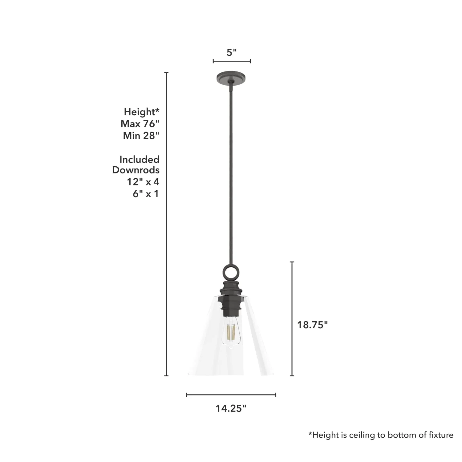 Klein 1 Light Glass Pendant 14 inch 7 Klein 1 Light Glass Pendant 14 inch