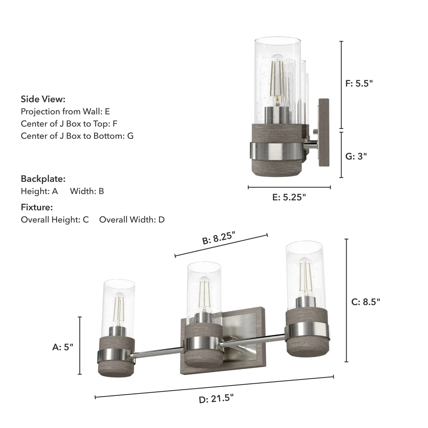 River Mill 3 Light Vanity 6 River Mill 3 Light Vanity