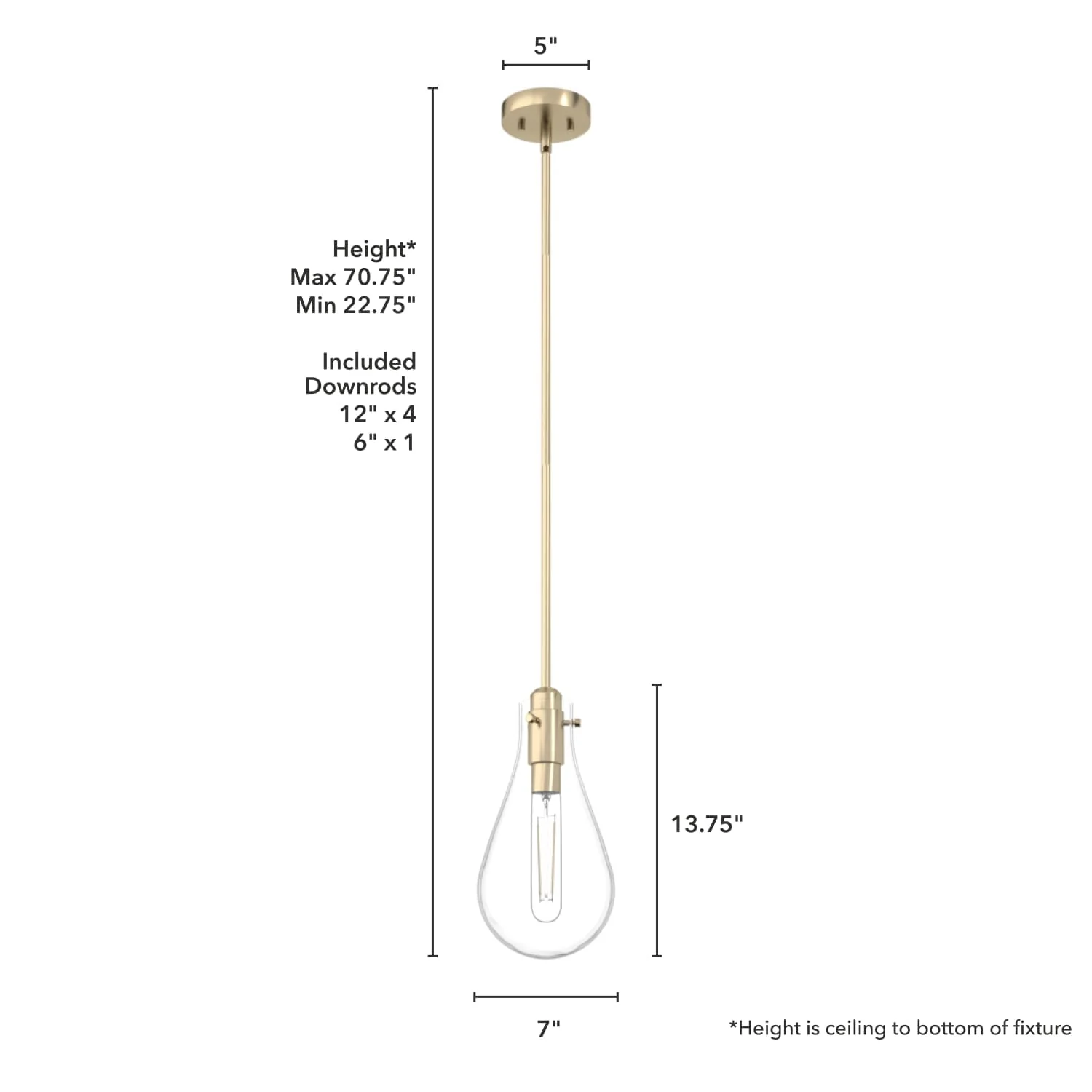 Lundin 1 Light Pendant 7 inch 4 Lundin 1 Light Pendant 7 inch