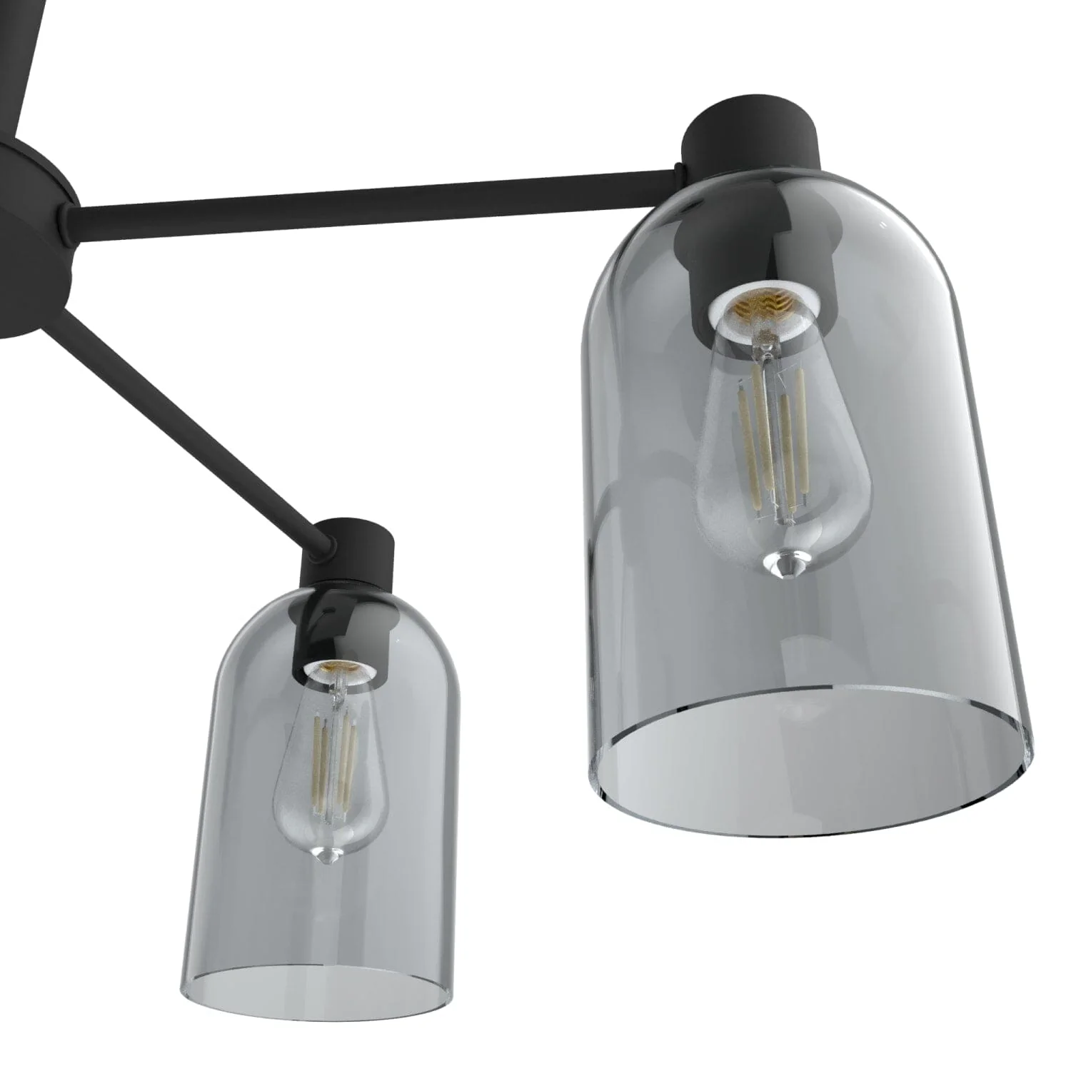 Lochemeade Smoked Glass 5 Light Chandelier 10 Lochemeade Smoked Glass 5 Light Chandelier