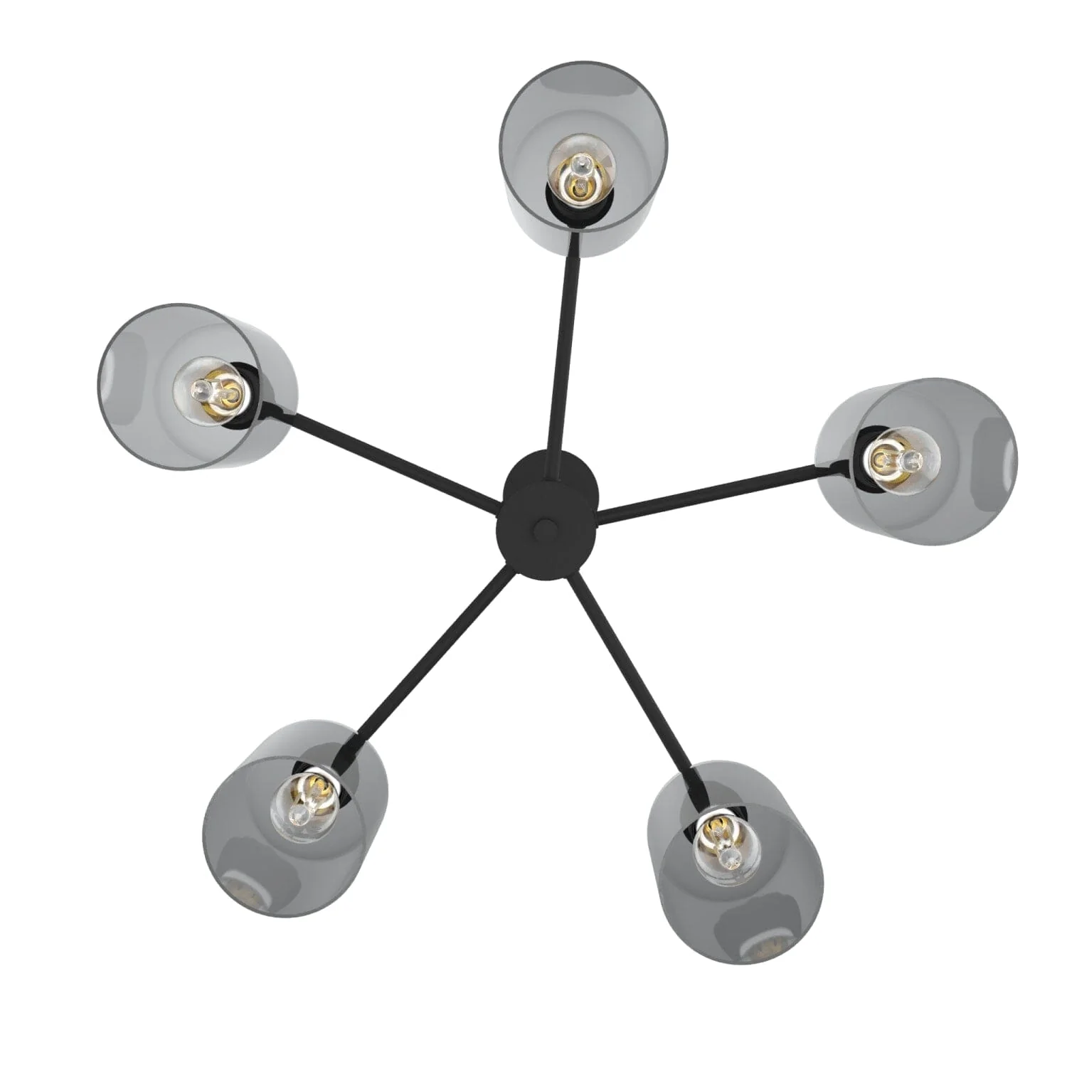 Lochemeade Smoked Glass 5 Light Chandelier 9 Lochemeade Smoked Glass 5 Light Chandelier