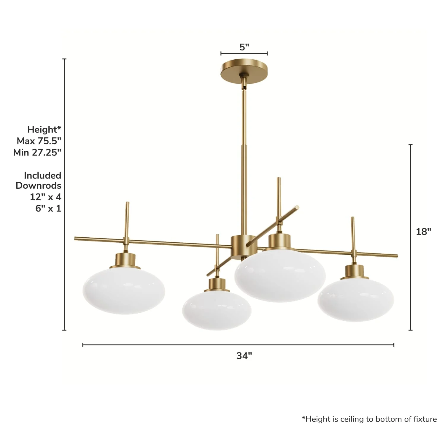 Getty Jasmine Roth 4 Light Large 34 Inch Chandelier 4 Getty Jasmine Roth 4 Light Large 34 Inch Chandelier