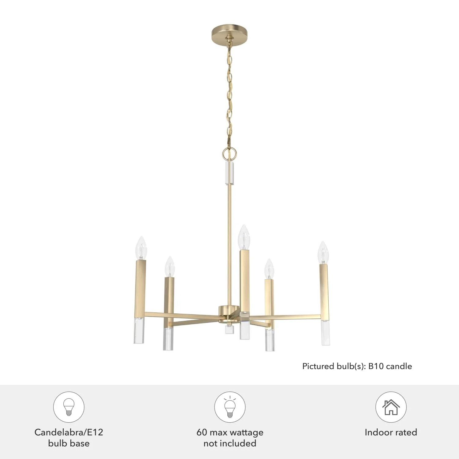 Sunjai 5 Light Chandelier 3 Sunjai 5 Light Chandelier