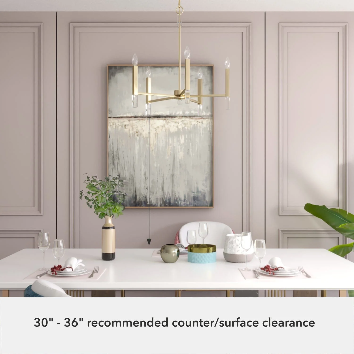 Sunjai 5 Light Chandelier 5 Sunjai 5 Light Chandelier