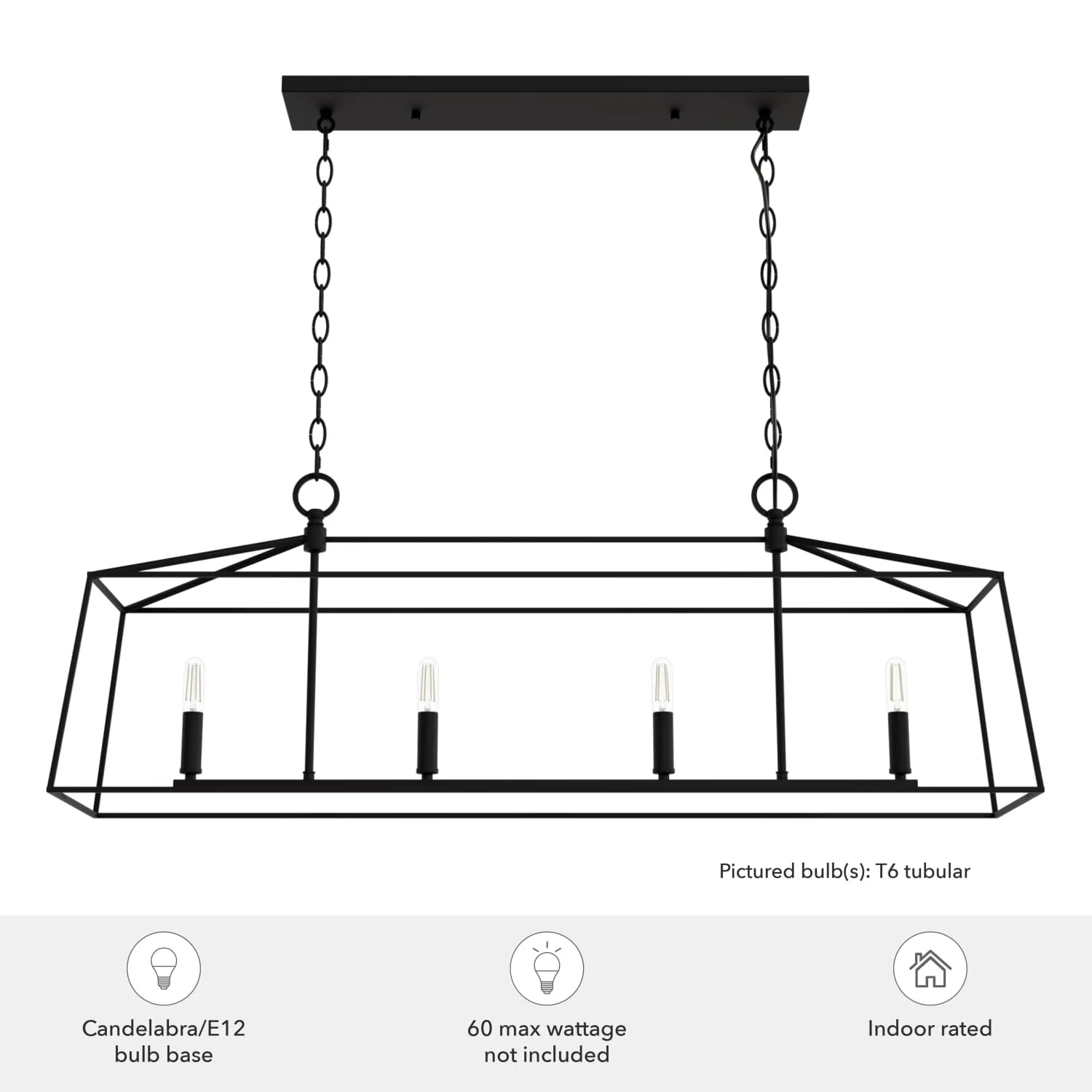 Fair Oaks 4 Light Linear Chandelier 6 Fair Oaks 4 Light Linear Chandelier