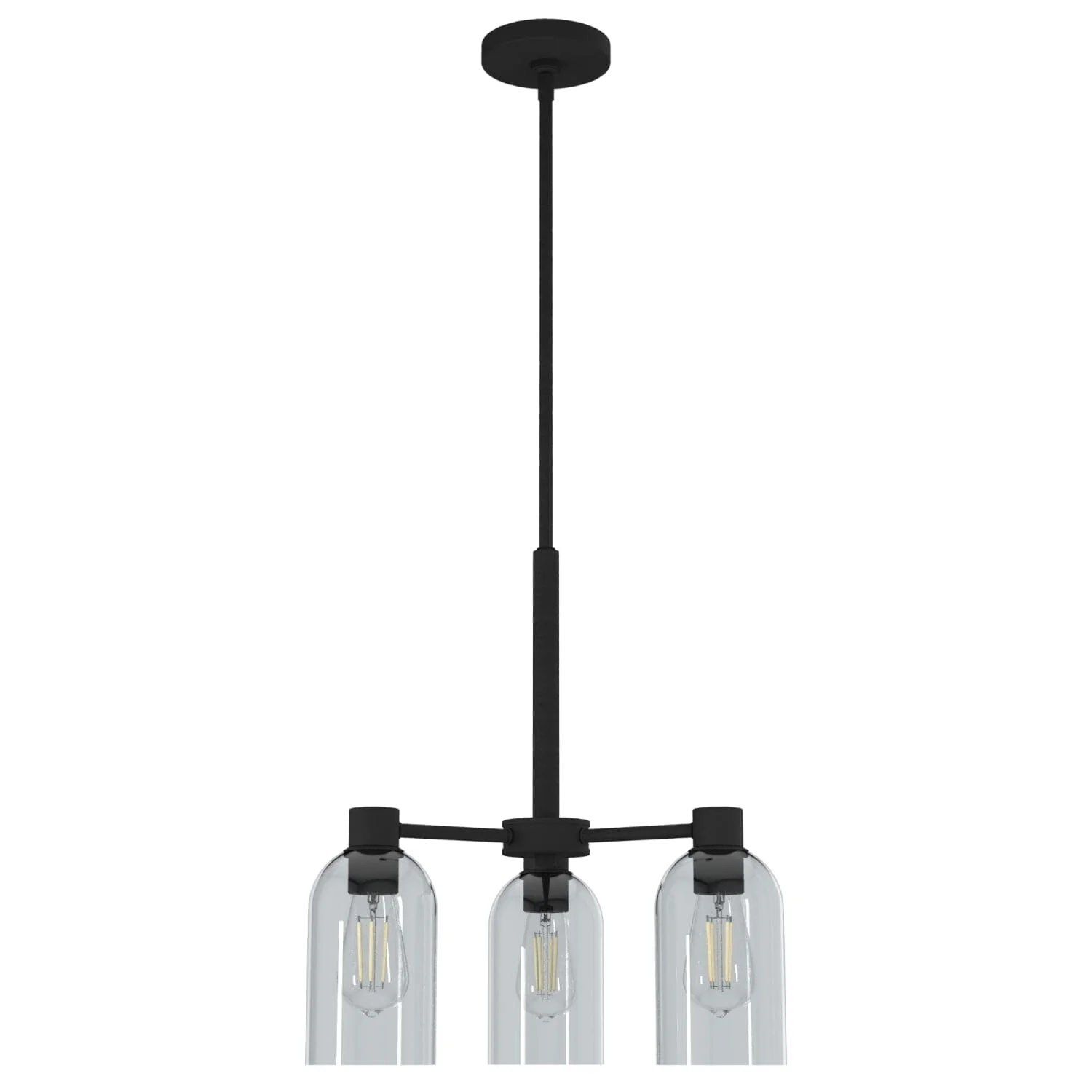 Lochemeade Smoked Glass 3 Light Chandelier 7 Lochemeade Smoked Glass 3 Light Chandelier