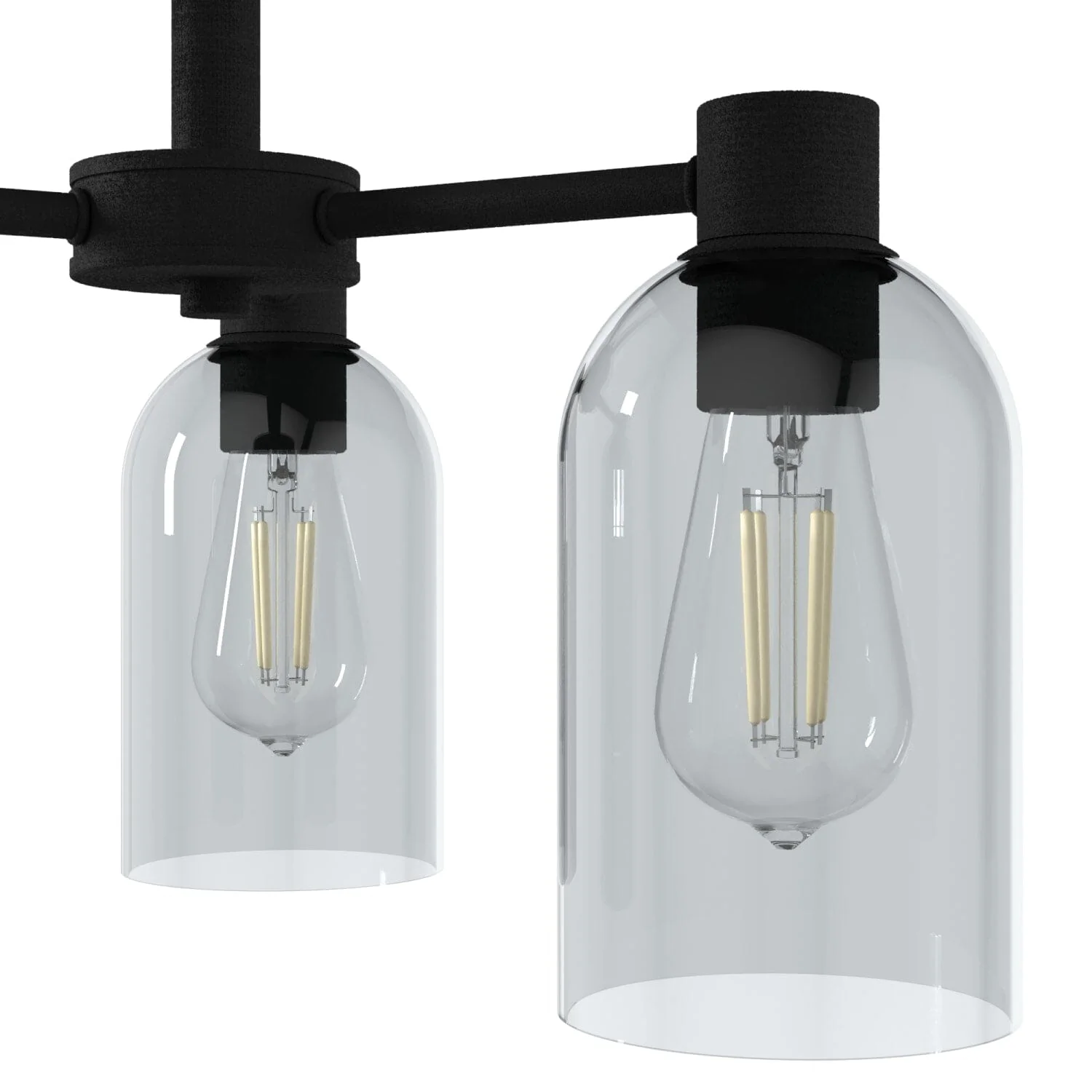 Lochemeade Smoked Glass 3 Light Chandelier 9 Lochemeade Smoked Glass 3 Light Chandelier