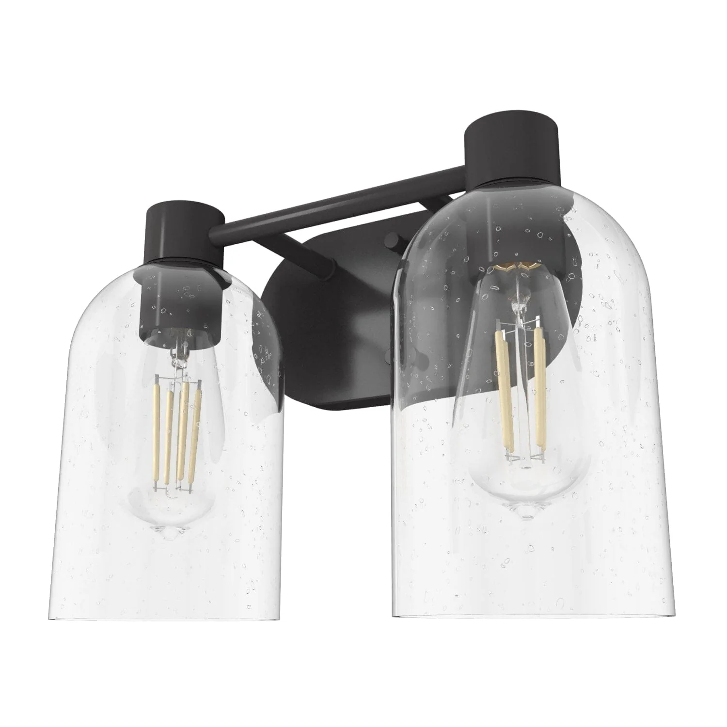 Lochemeade Clear Seeded Glass 2 Light Vanity 11 Lochemeade Clear Seeded Glass 2 Light Vanity