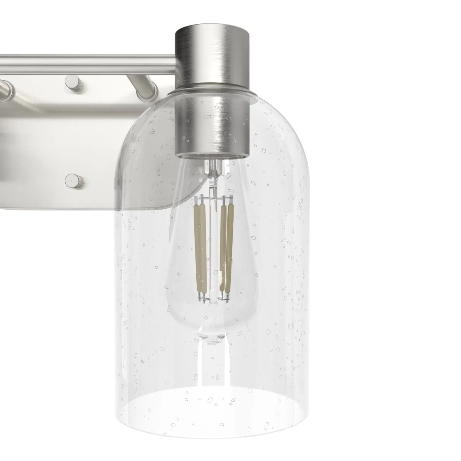 Lochemeade Clear Seeded Glass 2 Light Vanity 16 Lochemeade Clear Seeded Glass 2 Light Vanity
