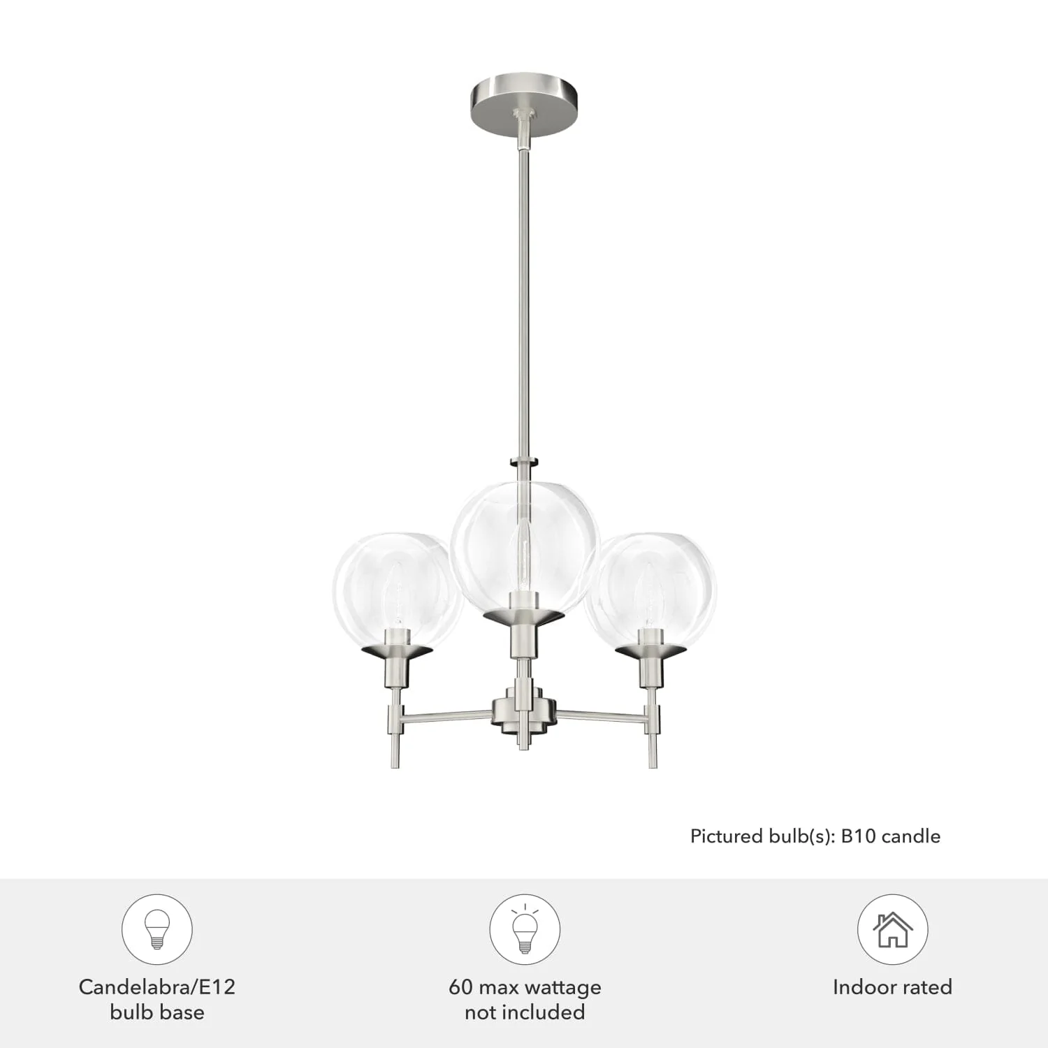 Xidane 3 Light Chandelier 6 Xidane 3 Light Chandelier