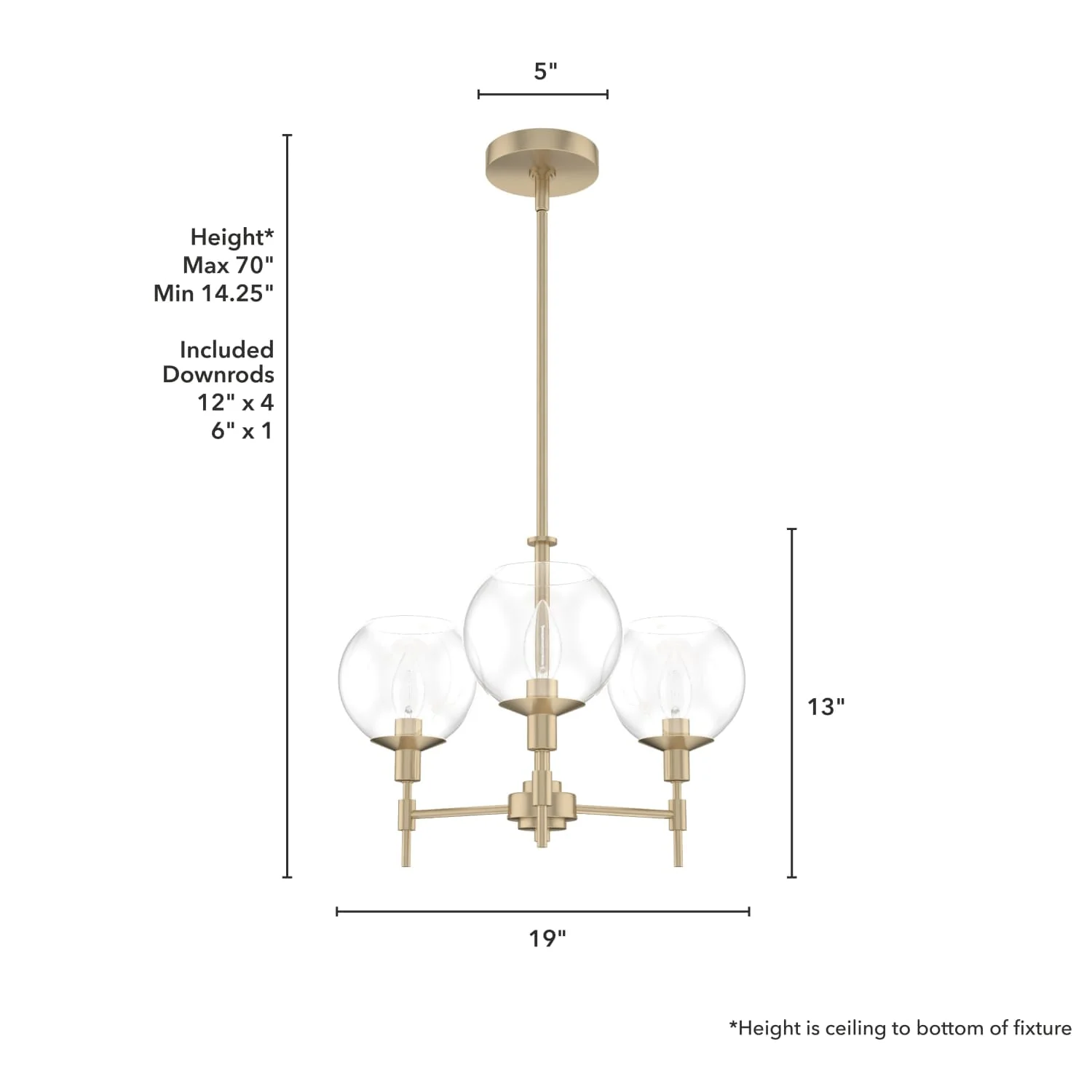Xidane 3 Light Chandelier 7 Xidane 3 Light Chandelier