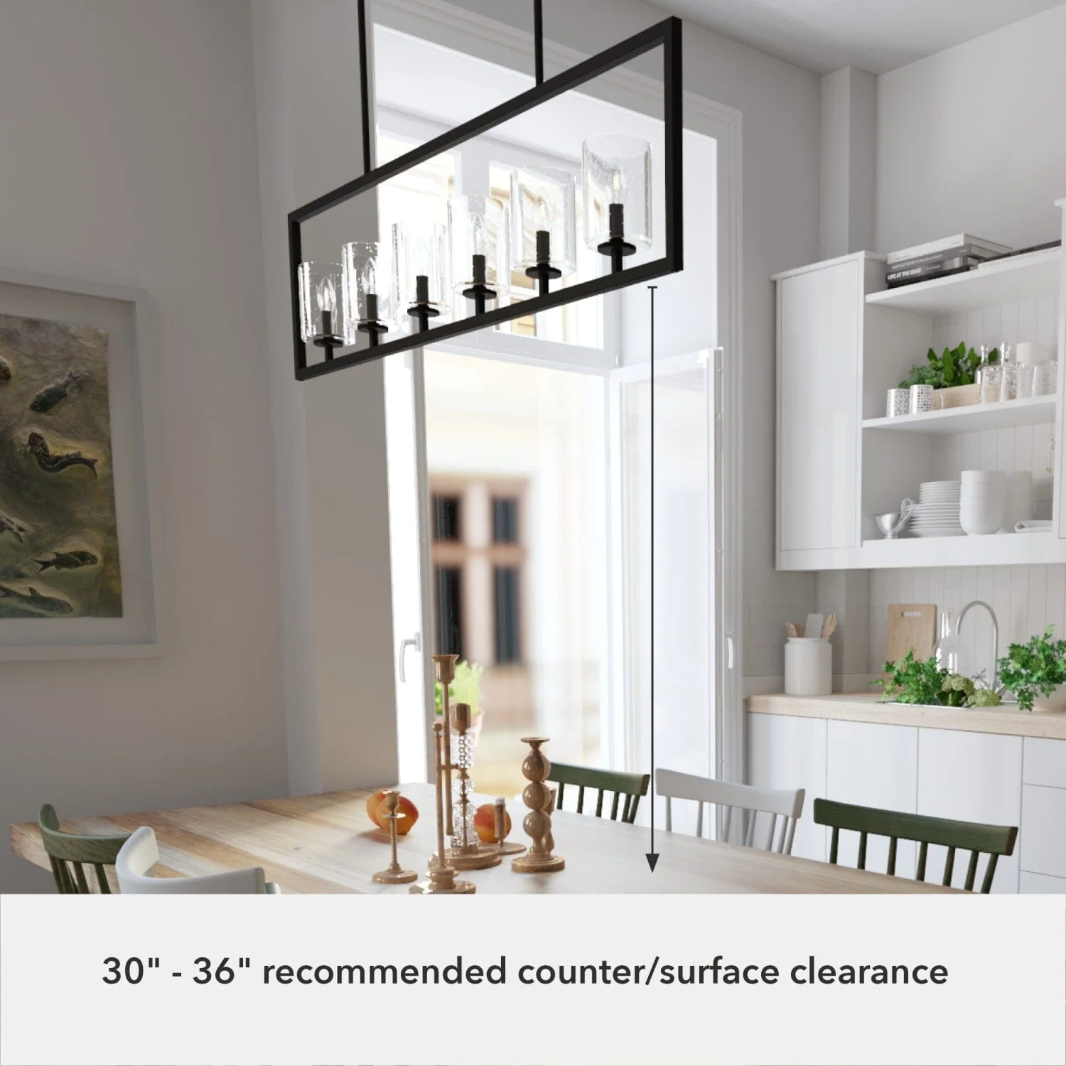 Kerrison 6 Light Linear Chandelier 10 Kerrison 6 Light Linear Chandelier