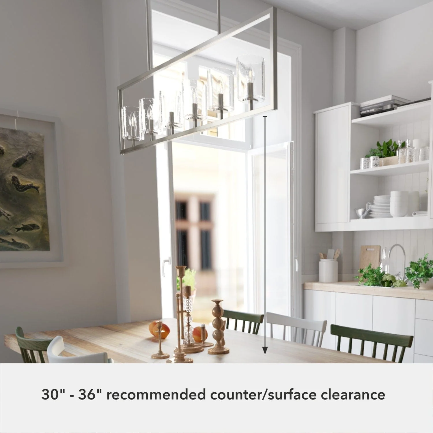 Kerrison 6 Light Linear Chandelier 9 Kerrison 6 Light Linear Chandelier