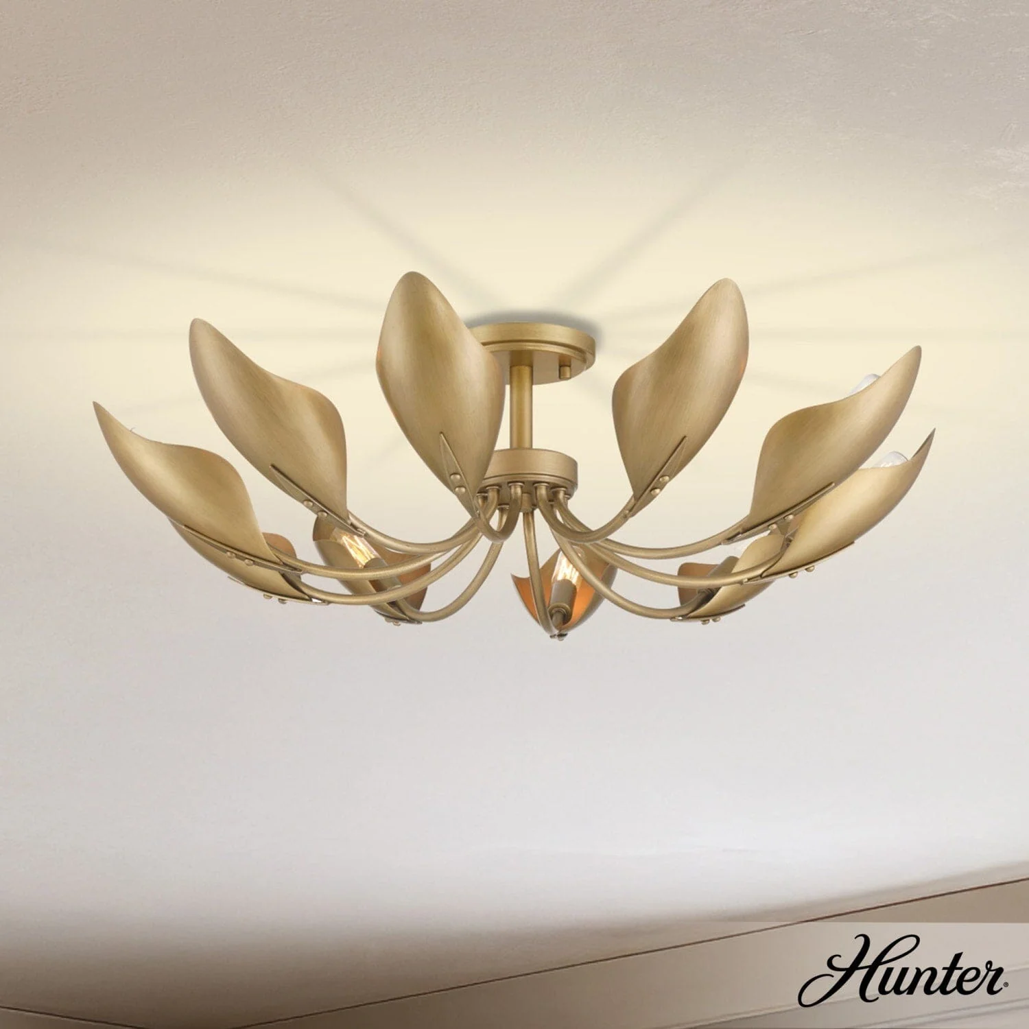 Juneway 10 Light Large 28 Inch Flush Chandelier 2 Juneway 10 Light Large 28 Inch Flush Chandelier