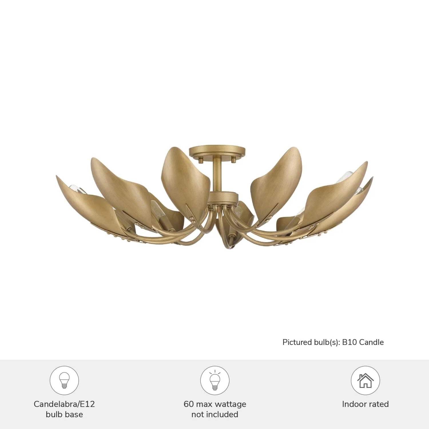 Juneway 10 Light Large 28 Inch Flush Chandelier 6 Juneway 10 Light Large 28 Inch Flush Chandelier